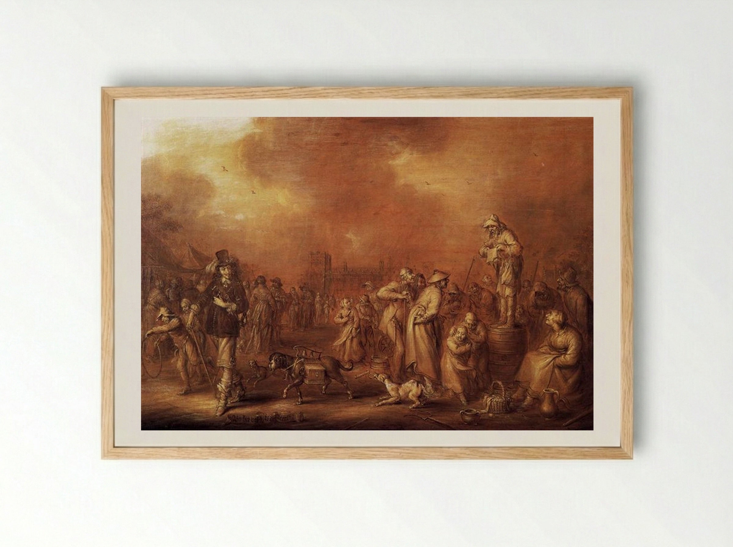 Where There are People Money May Be Made - Adriaen van de Venne - Framed Print Wood
