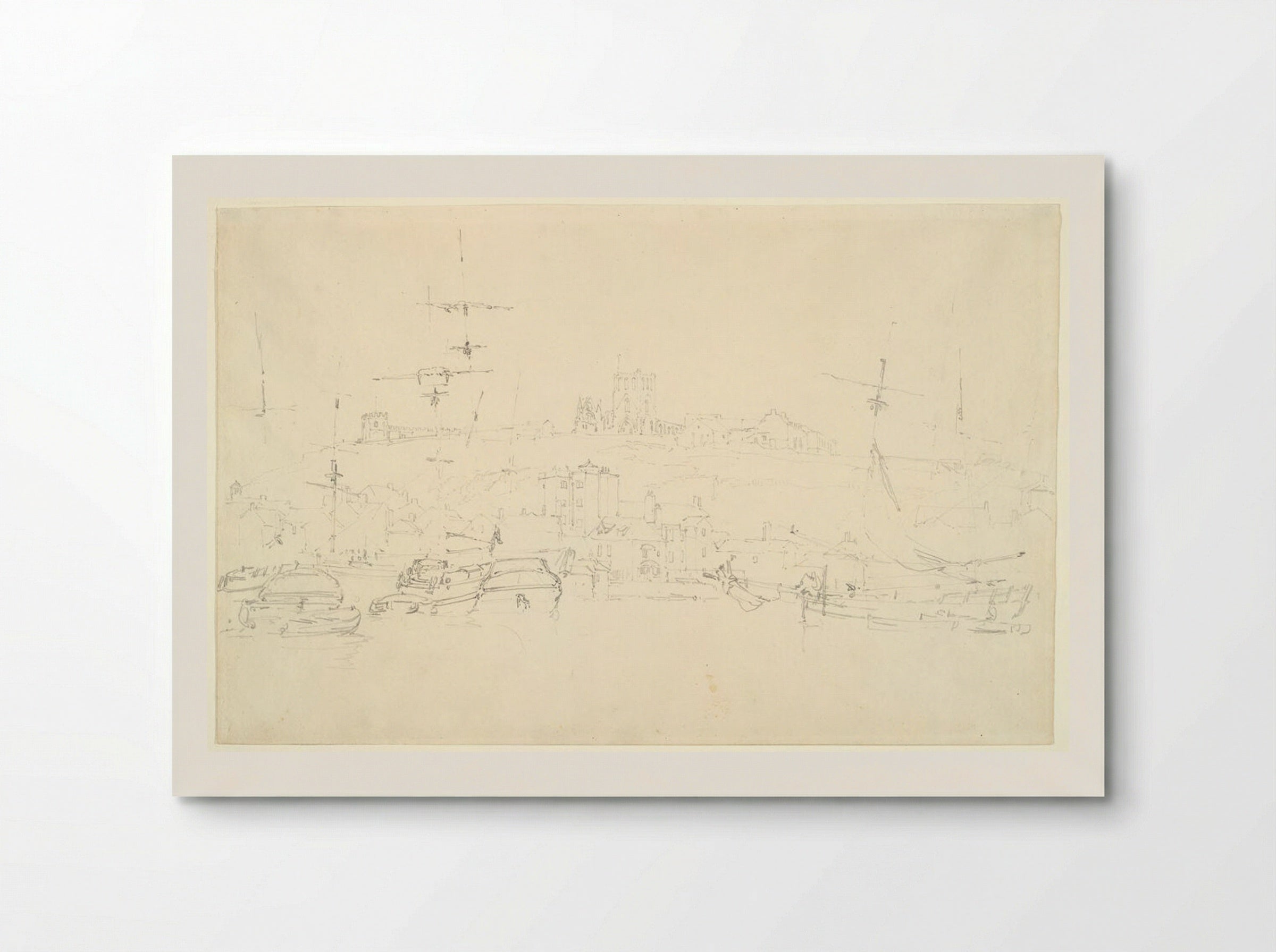 Whitby Harbor, Yorkshire - Joseph Mallord William Turner - Poster
