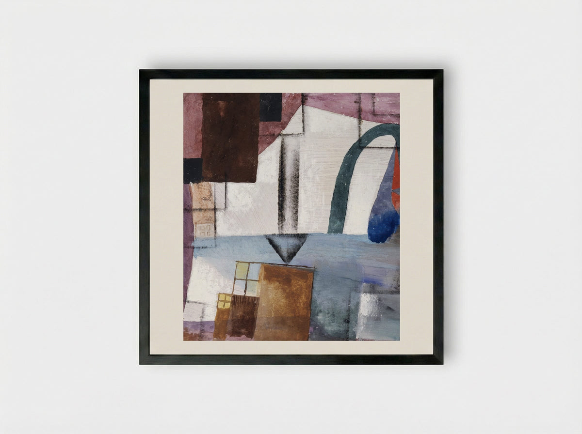 White Easter II - Paul Klee - Framed Print Black