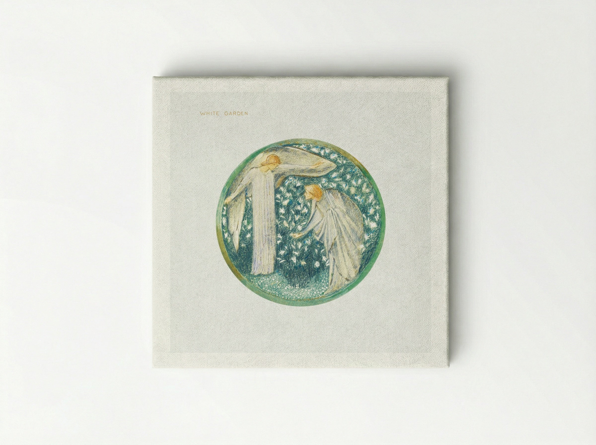 White Garden from The Flower Book - Edward Burne-Jones - Canvas