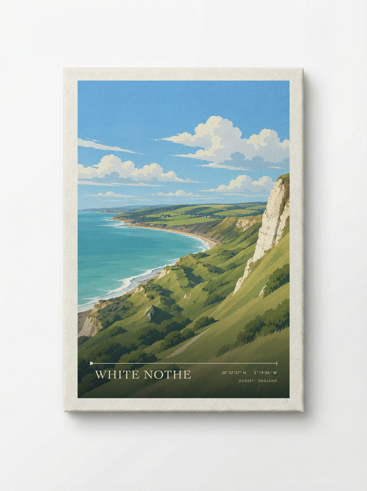 White Nothe Dorset | Travel Poster - Canvas