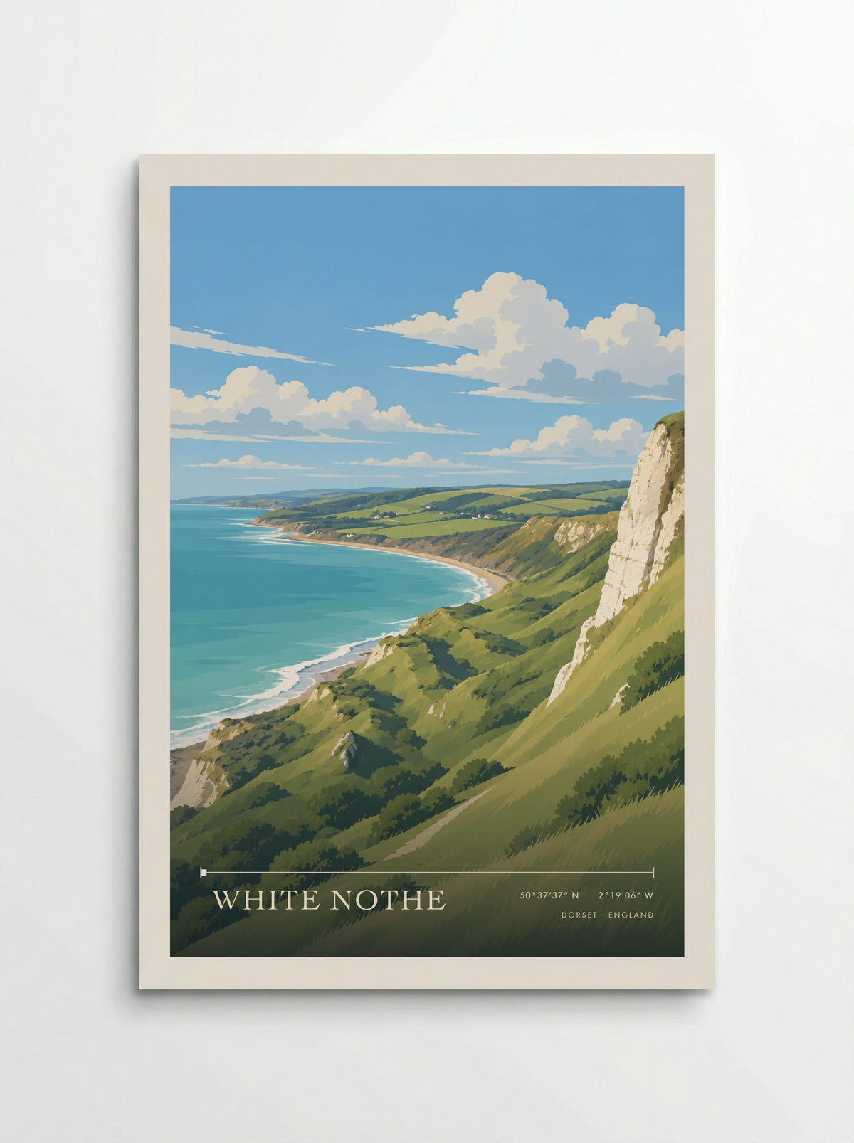White Nothe Dorset | Travel Poster - Poster
