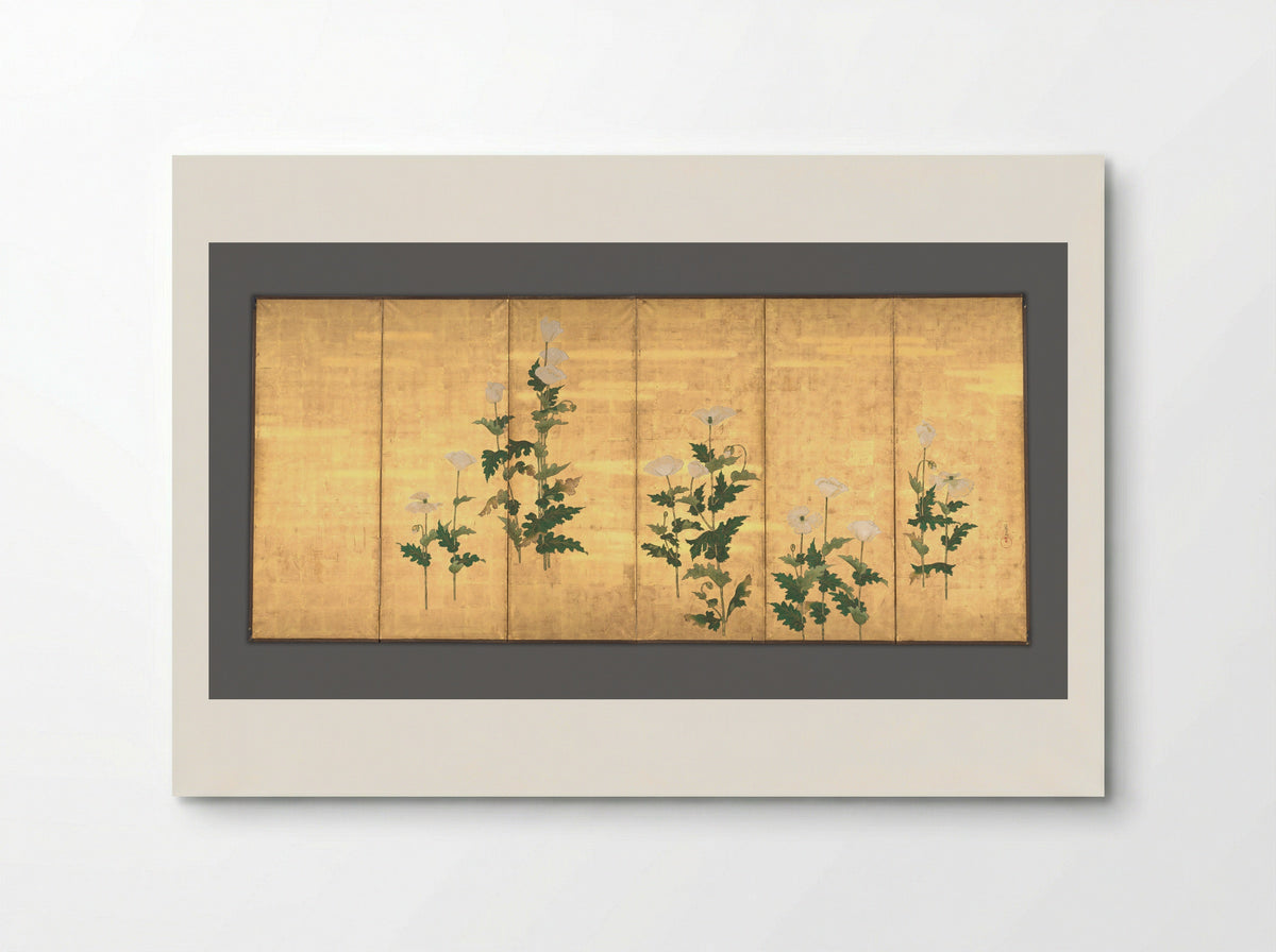 White Poppies - Ogata Kōrin - Poster