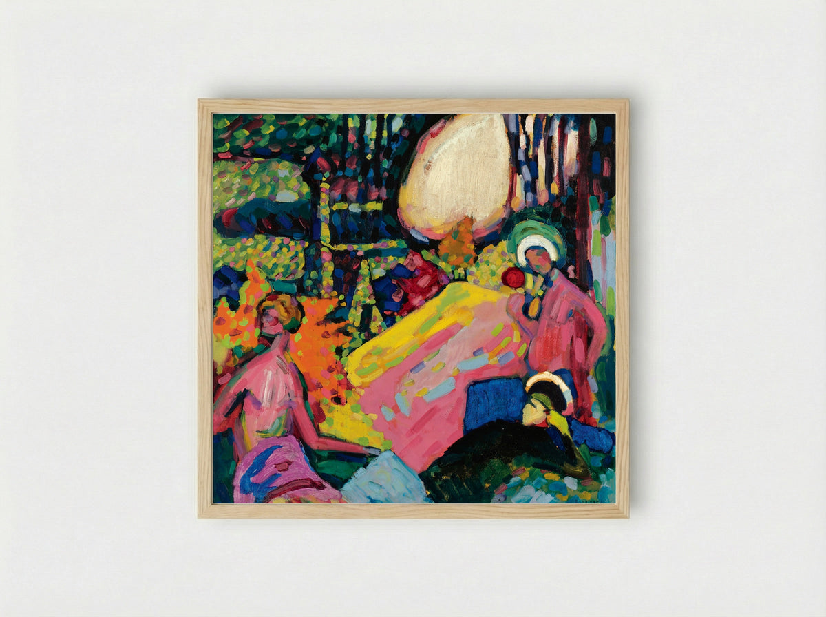 White Sound - Wassily Kandinsky - Framed Print Wood