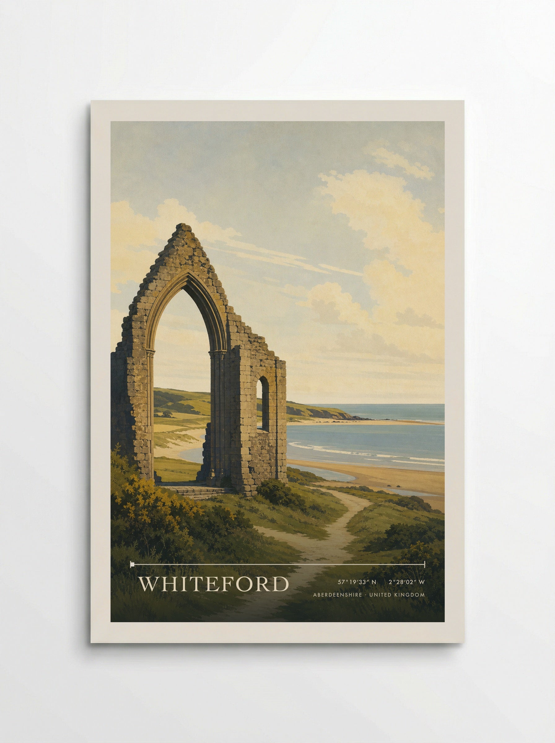Whiteford Aberdeenshire United Kingdom Travel Poster - Poster