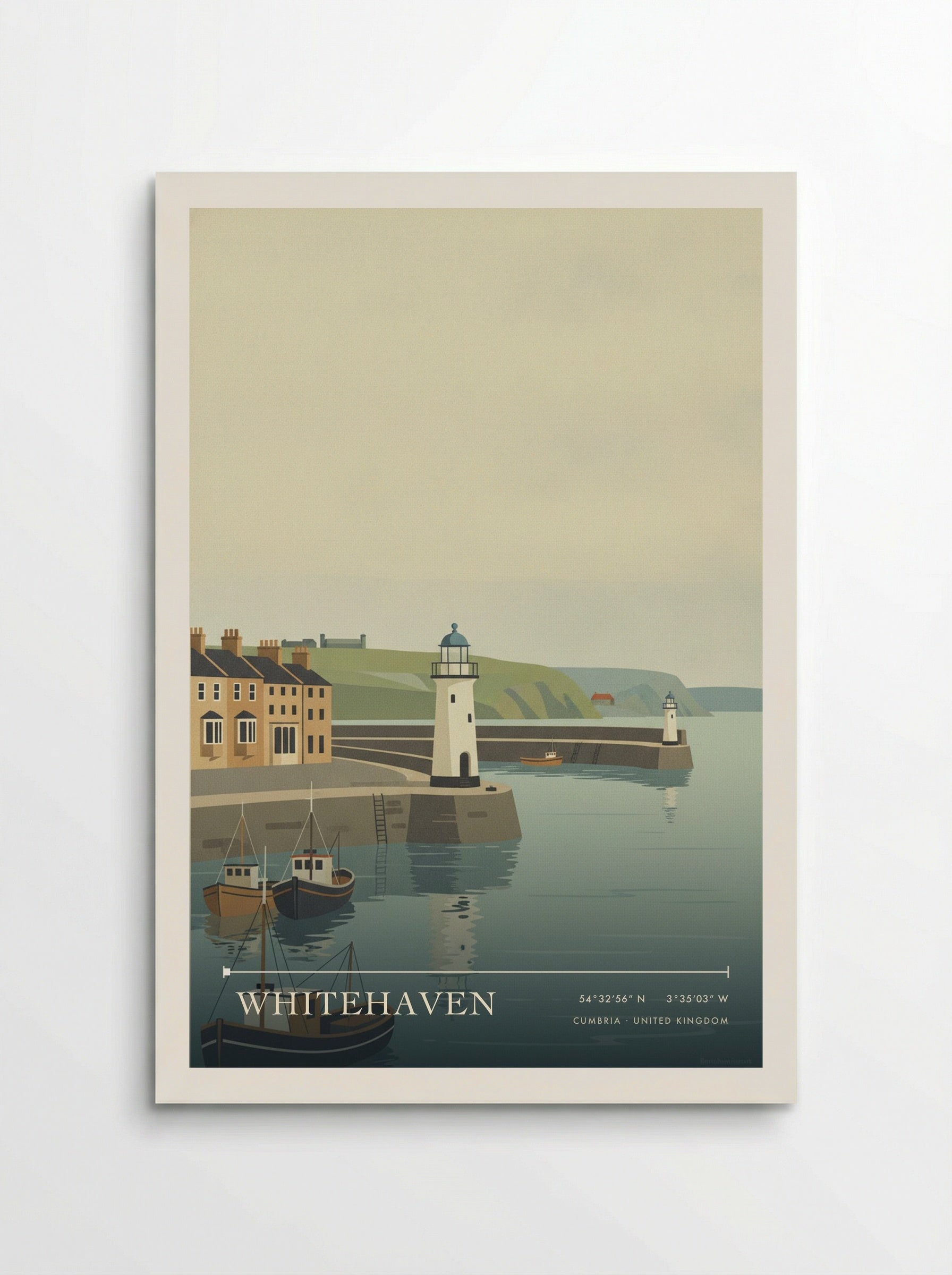 Whitehaven Cumbria United Kingdom Travel Poster - Poster
