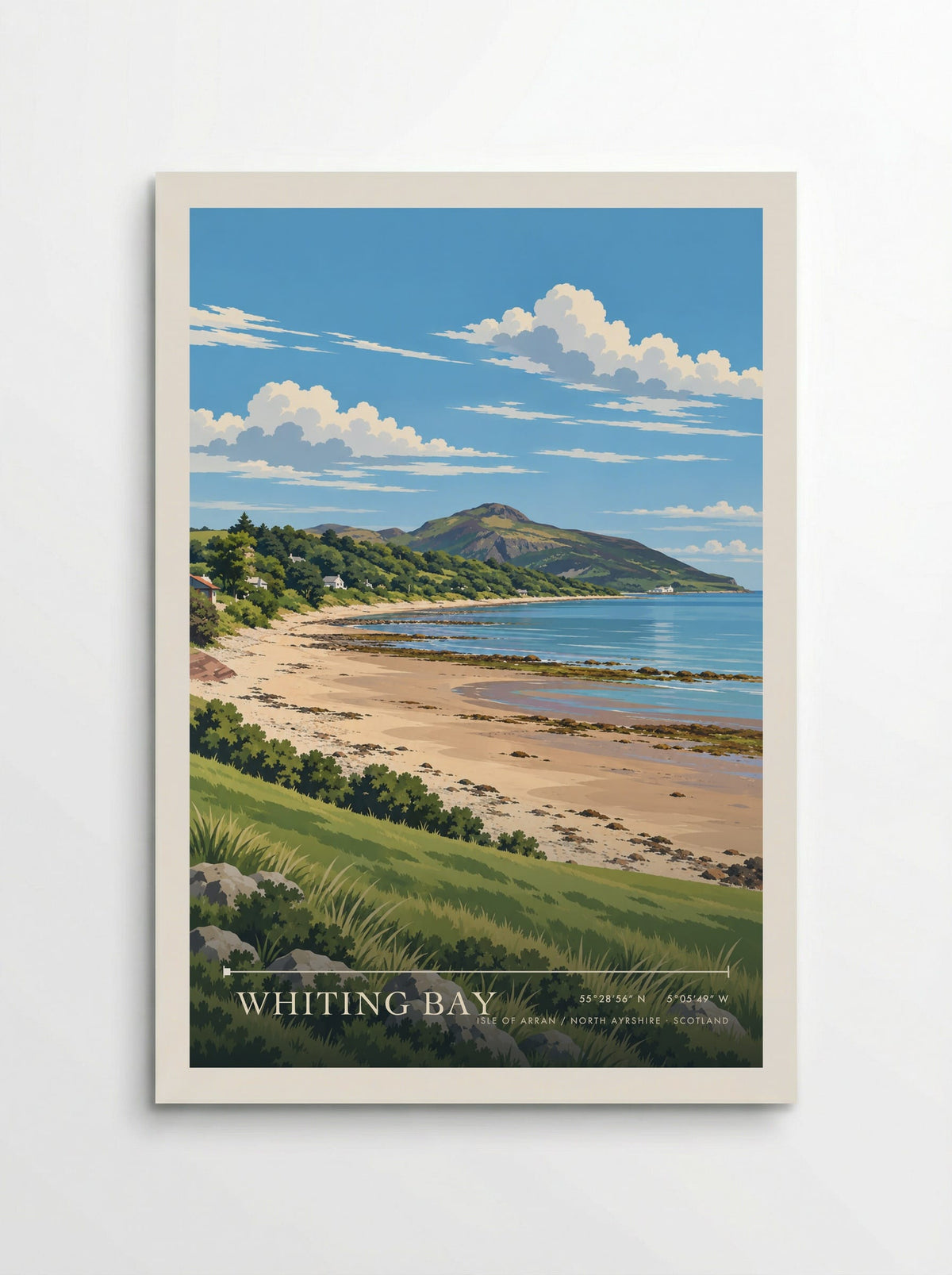 Whiting Bay, Isle of Arran / North Ayrshire | Travel Poster - Poster