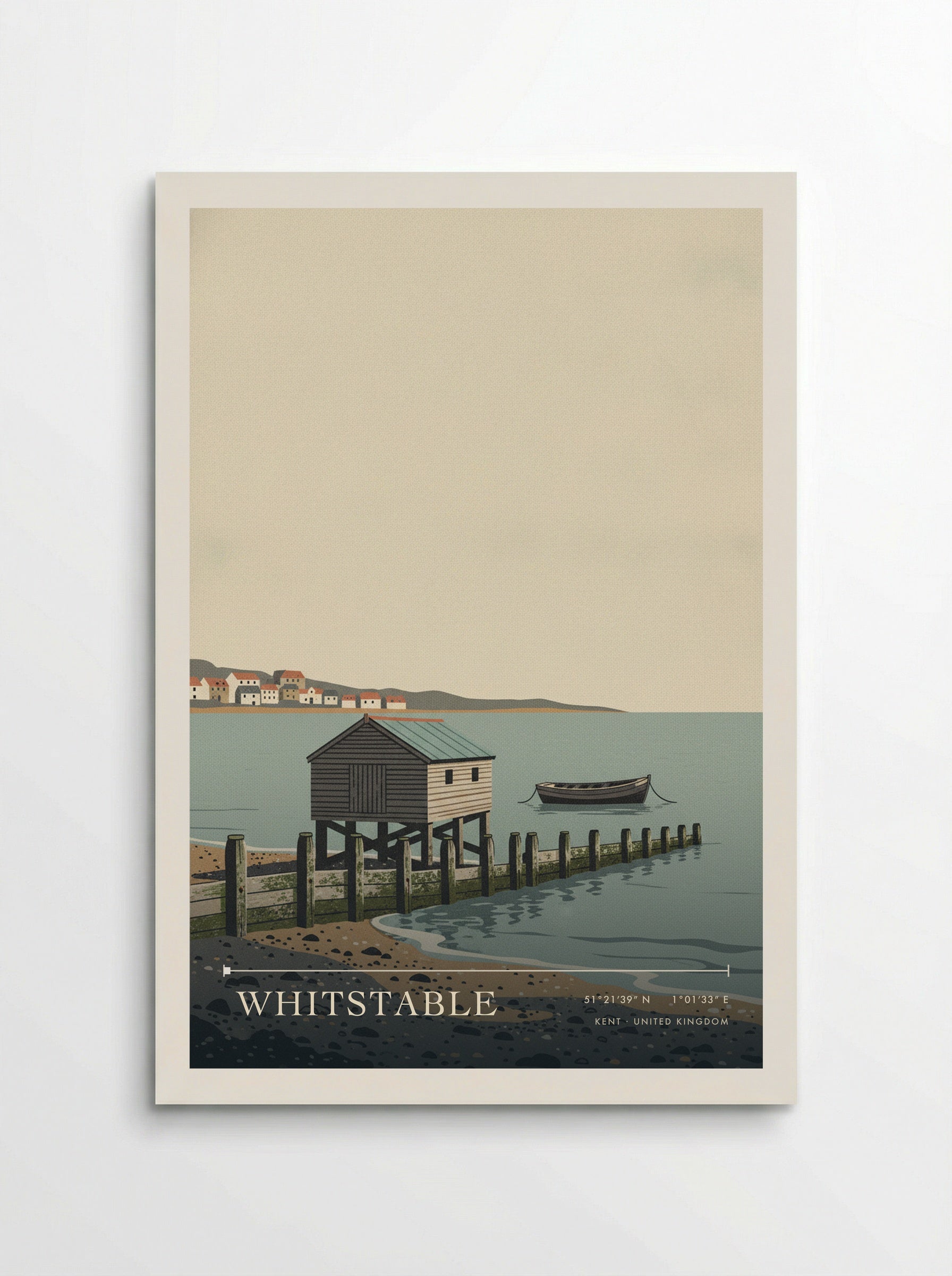 Whitstable Kent United Kingdom Travel Poster - Poster