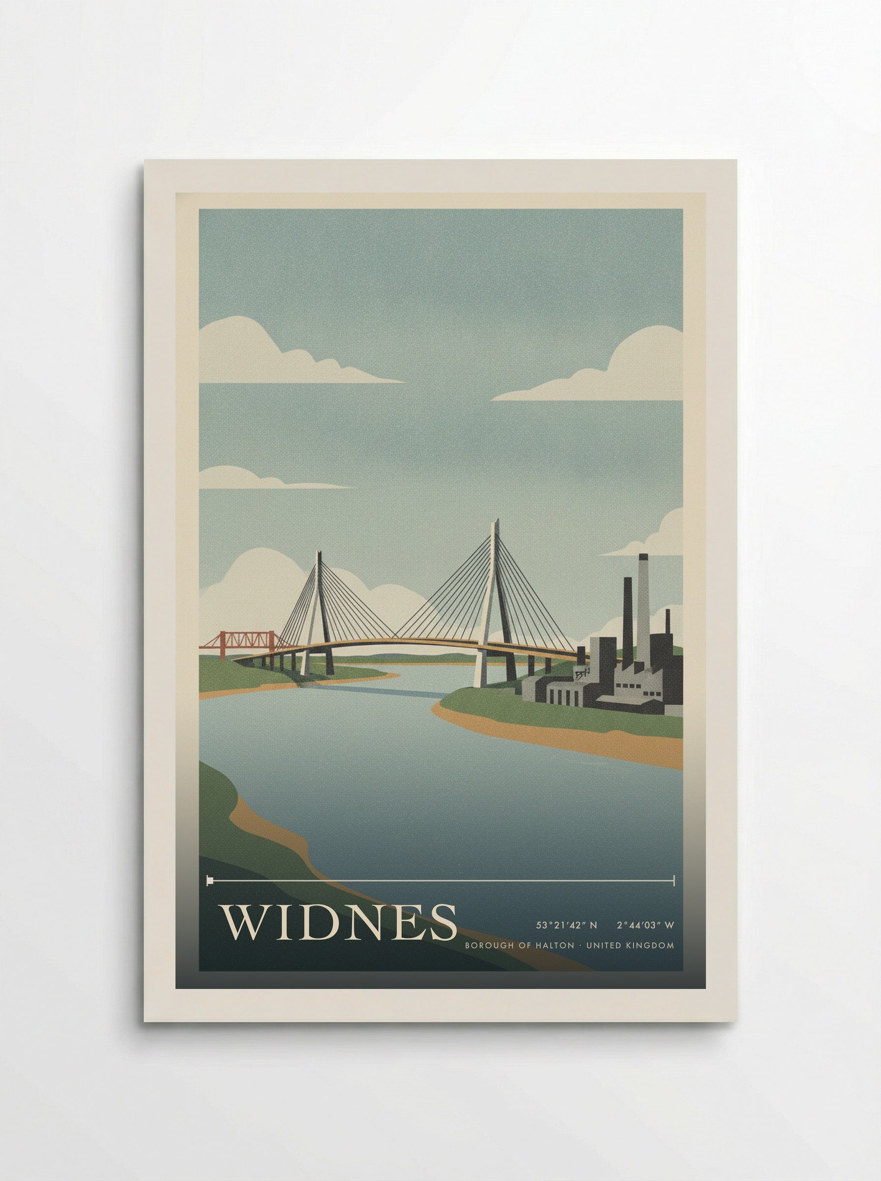 Widnes Borough of Halton United Kingdom Travel Poster - Poster