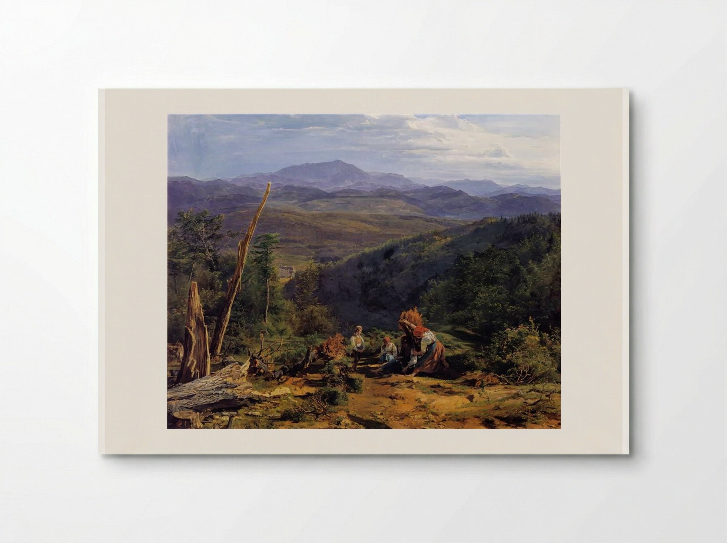Wienerwald landscape with Wildegg castle - Ferdinand Georg Waldmüller - Poster
