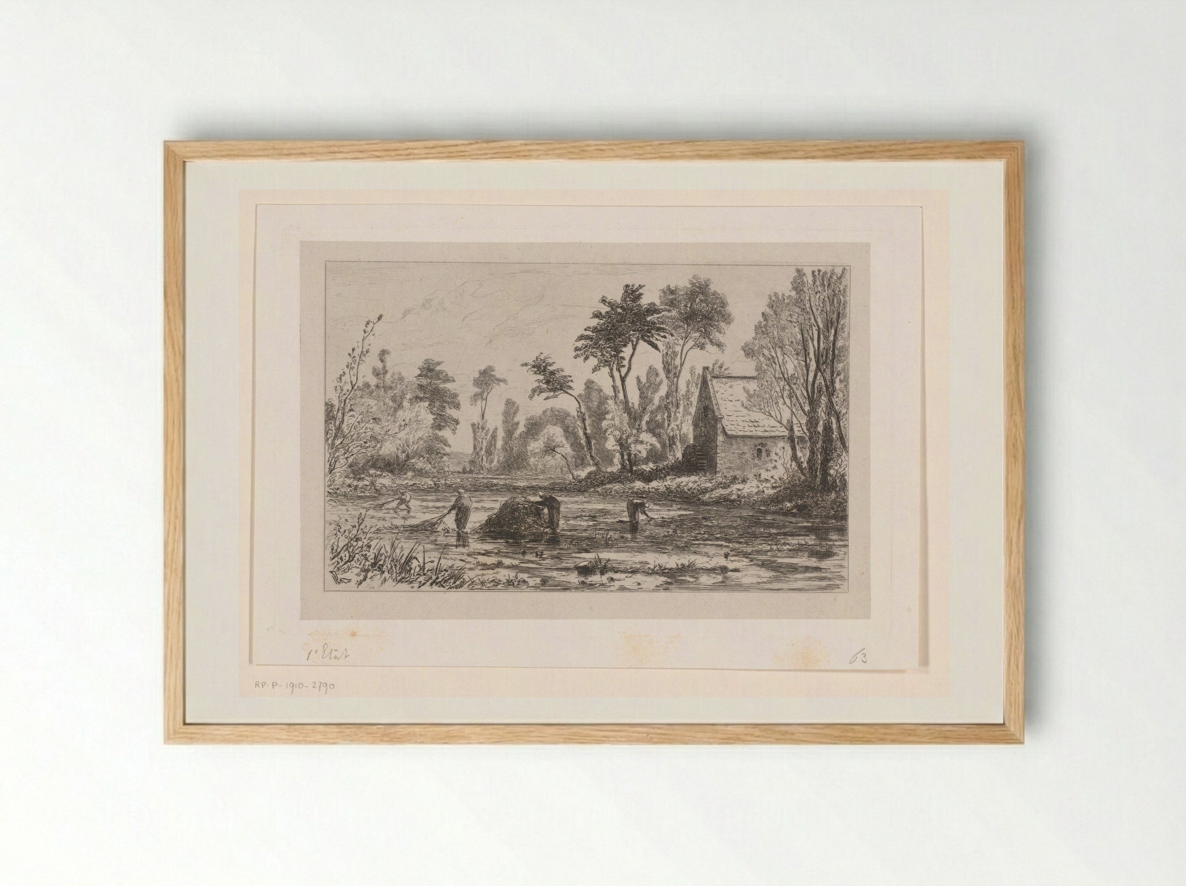 Wieroogst bij Veules - Carel Nicolaas Storm van 's-Gravesande - Framed Print Wood