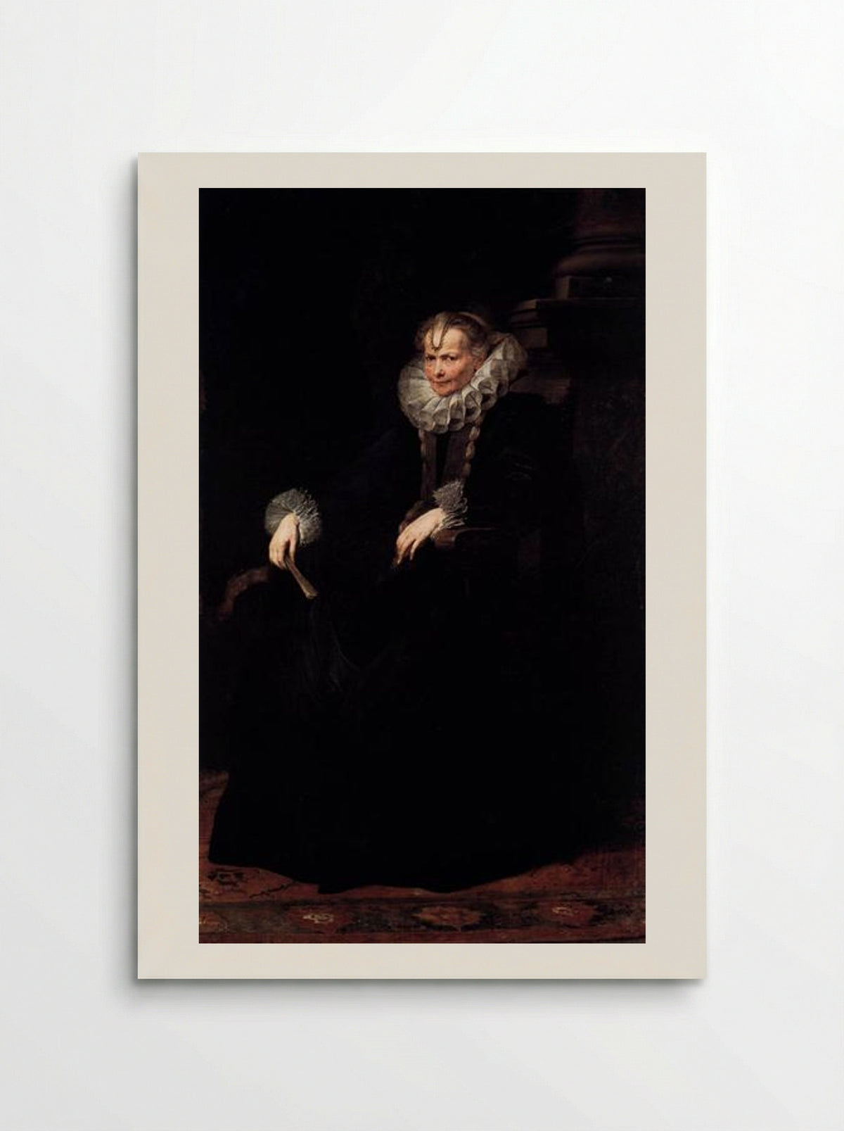Wife of an Aristocratic Genoese - Anthony van Dyck - Poster