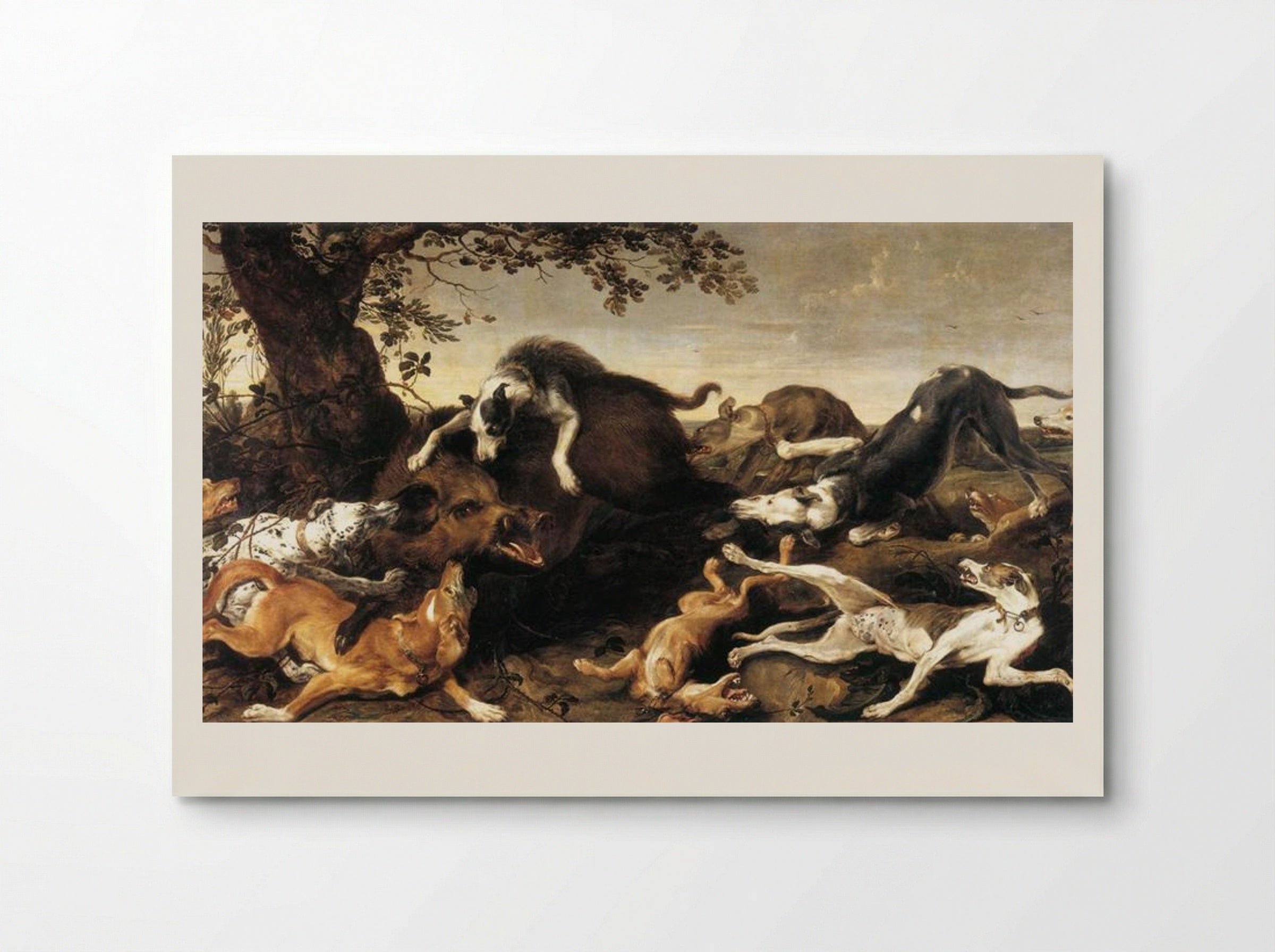 Wild Boar Hunt - Frans Snyders - Poster