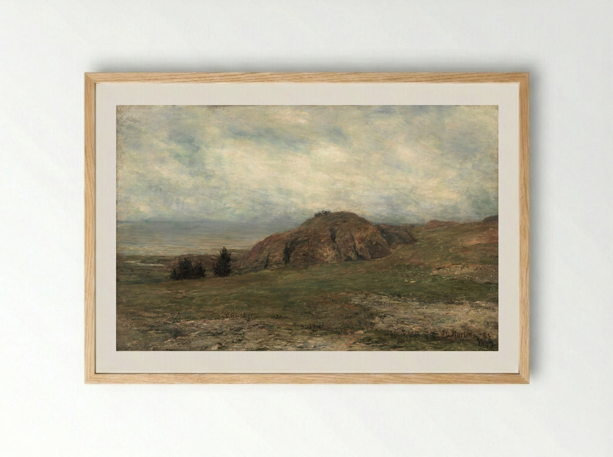 Wild Coast, Newport - Homer Dodge Martin - Framed Print Wood