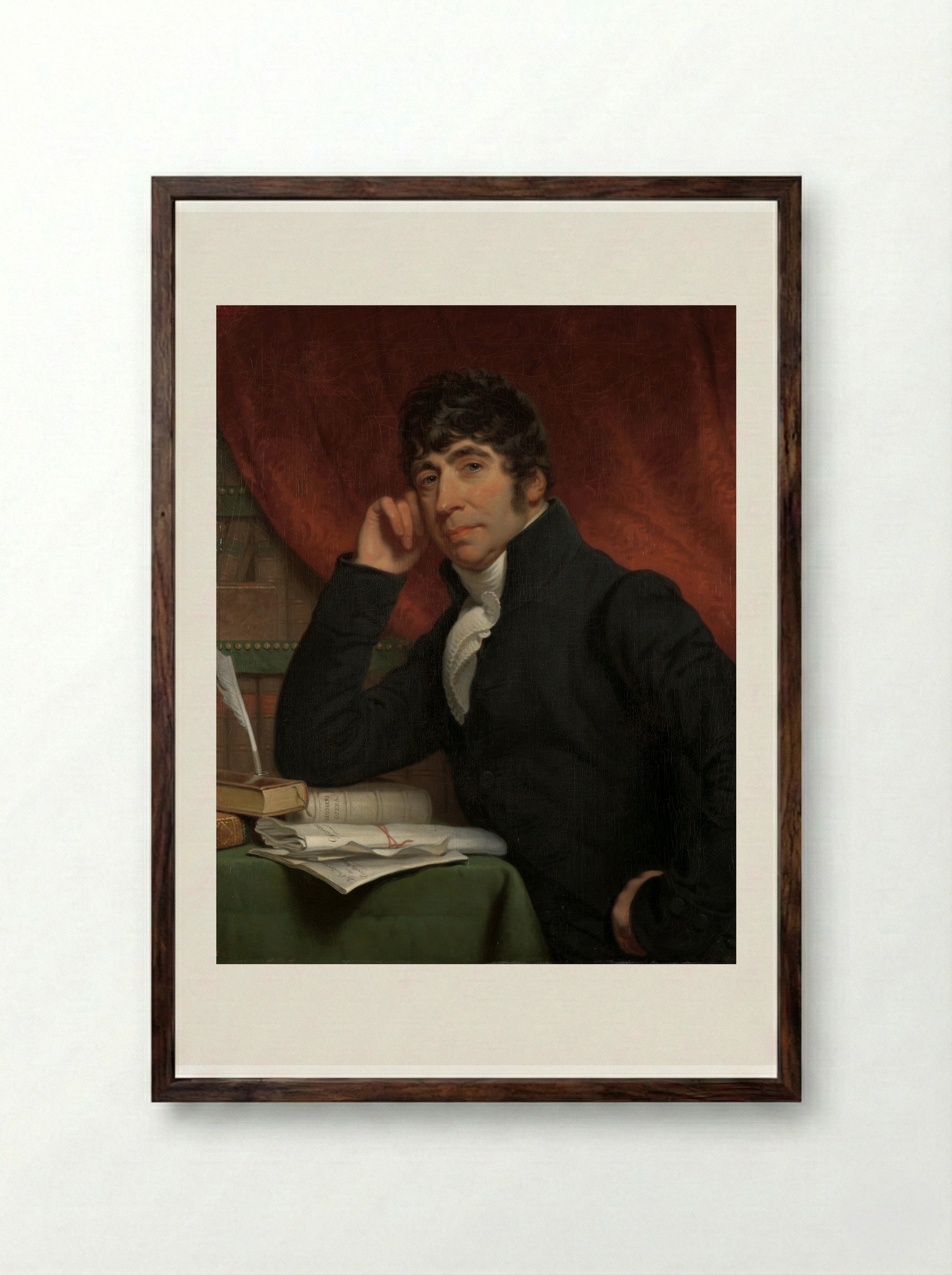 Willem Bilderdijk - Charles Howard Hodges - Framed Print Dark Wood