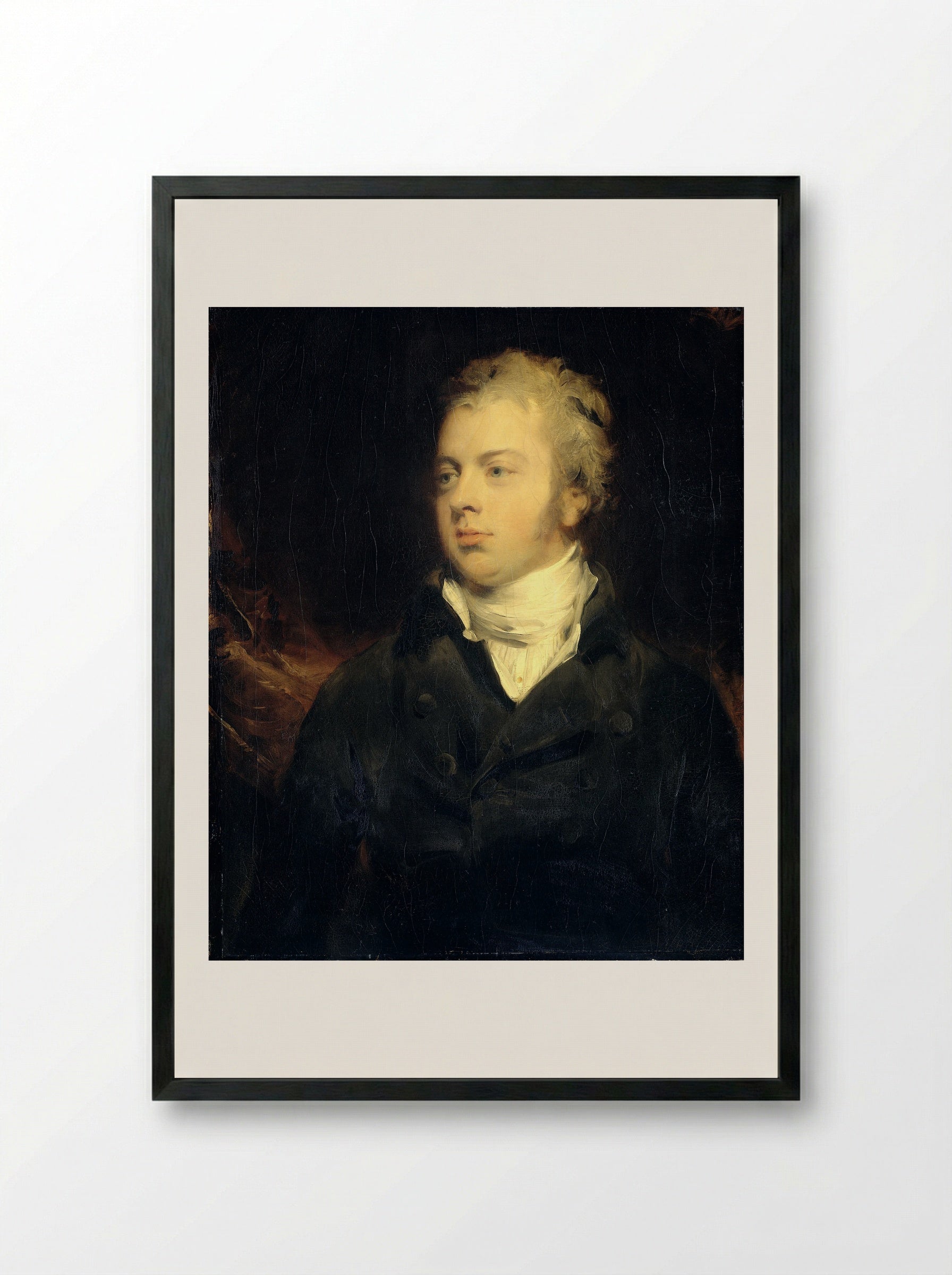 Willem Ferdinand Mogge Muilman - Sir Thomas Lawrence - Framed Print Black