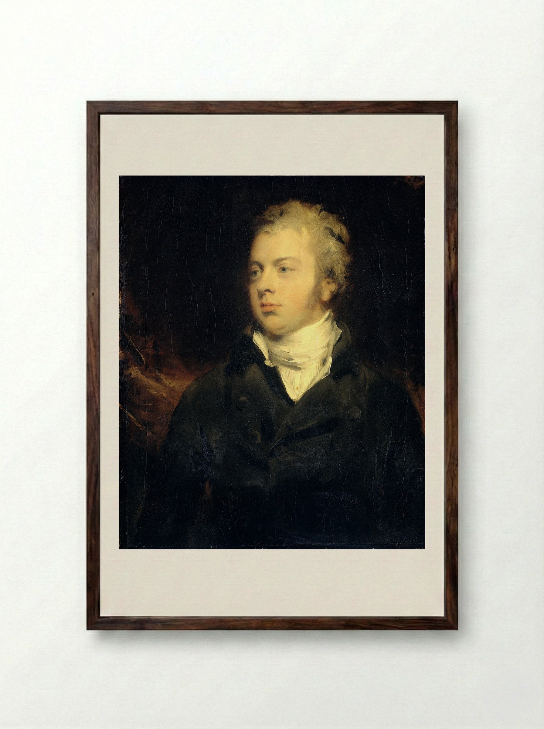 Willem Ferdinand Mogge Muilman - Sir Thomas Lawrence - Framed Print Dark Wood