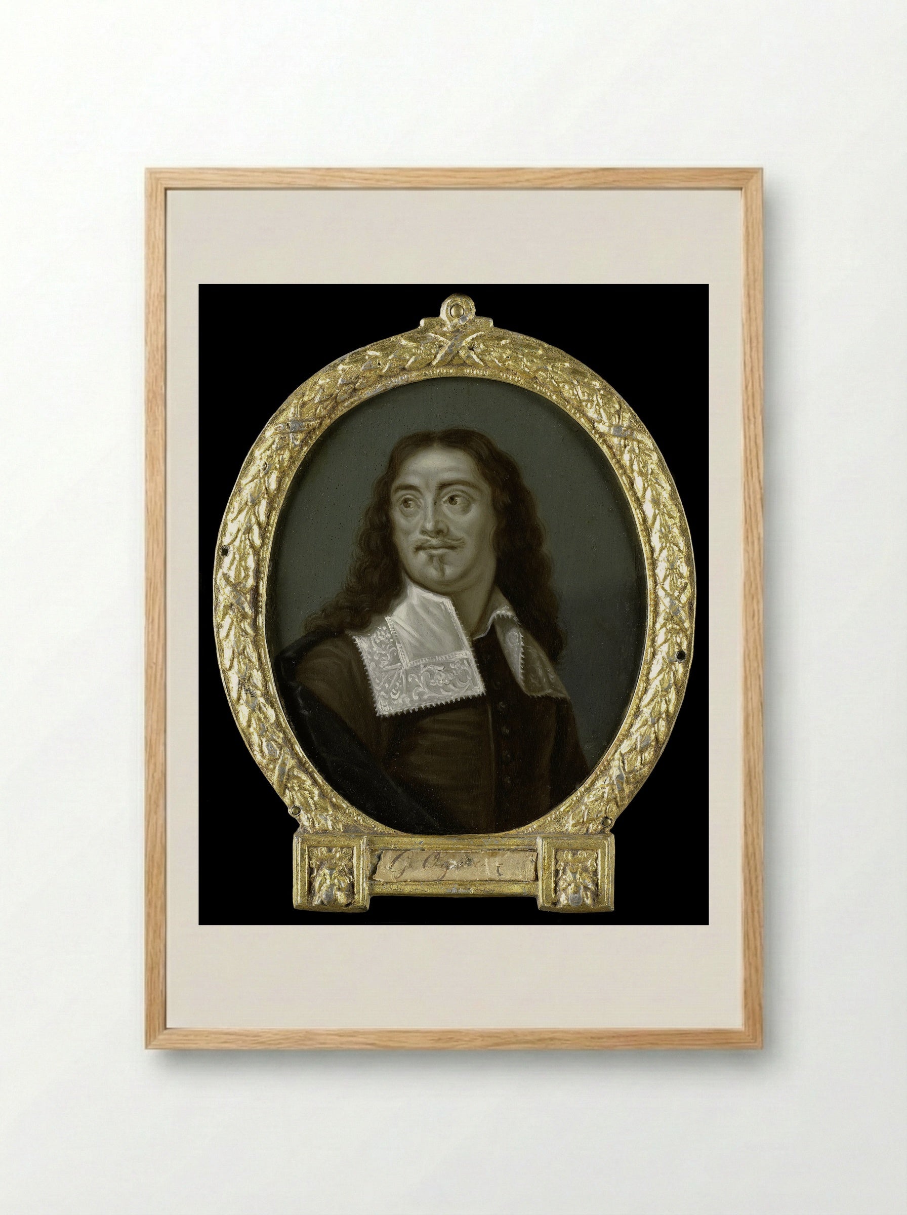 Willem Ogier (1618-1689), Playwright of Antwerp - Arnoud van Halen - Framed Print Wood