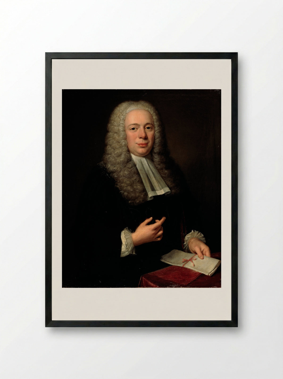 Willem Sautijn (1703-1743), Schepen van Amsterdam - Jean Fournier - Framed Print Black