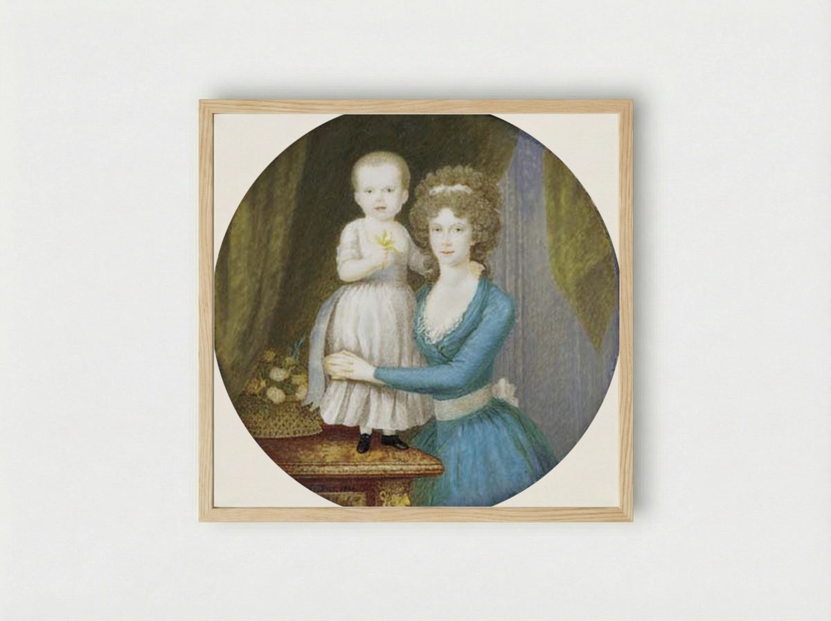 Willem V, Prince of Orange-Nassau and Family - Pieter le Sage - Framed Print Wood
