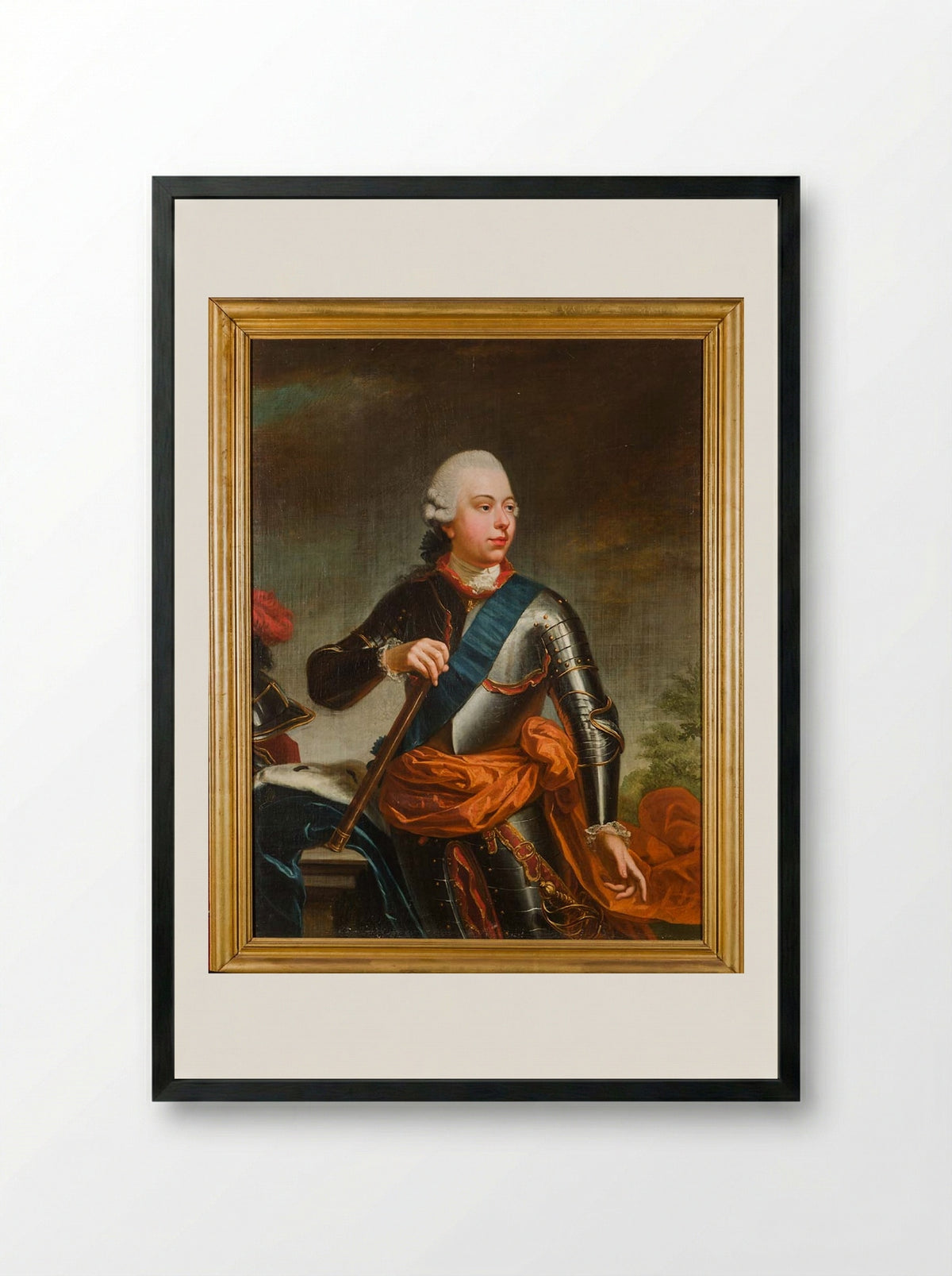 Willem V, Prince of Orange-Nassau - Benjamin Samuel Bolomey - Framed Print Black