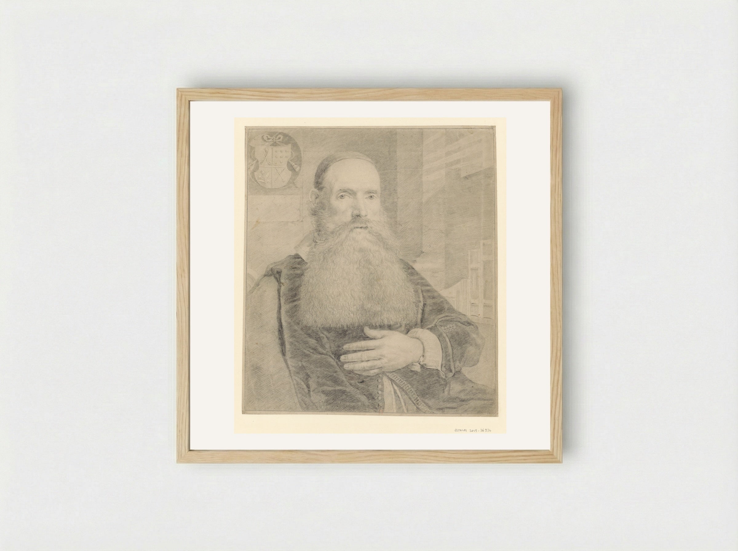 Willem de Rijck - Cornelis Visscher - Framed Print Wood