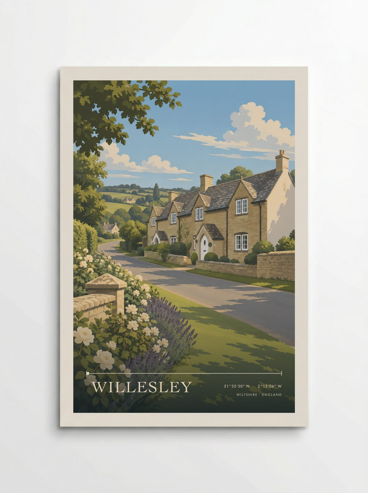 Willesley, Wiltshire | Travel Poster - Poster