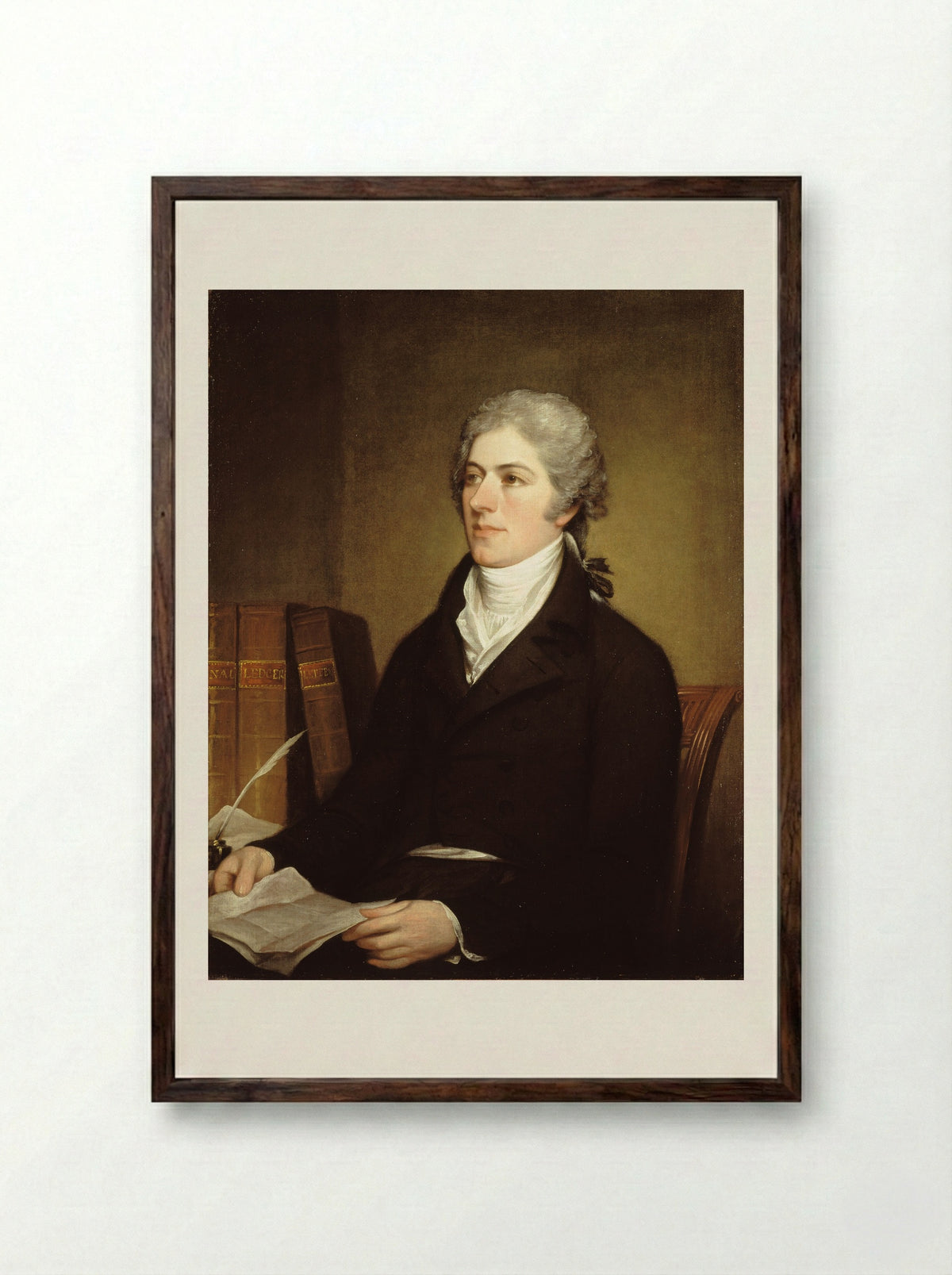 William Brown - John Trumbull - Framed Print Dark Wood