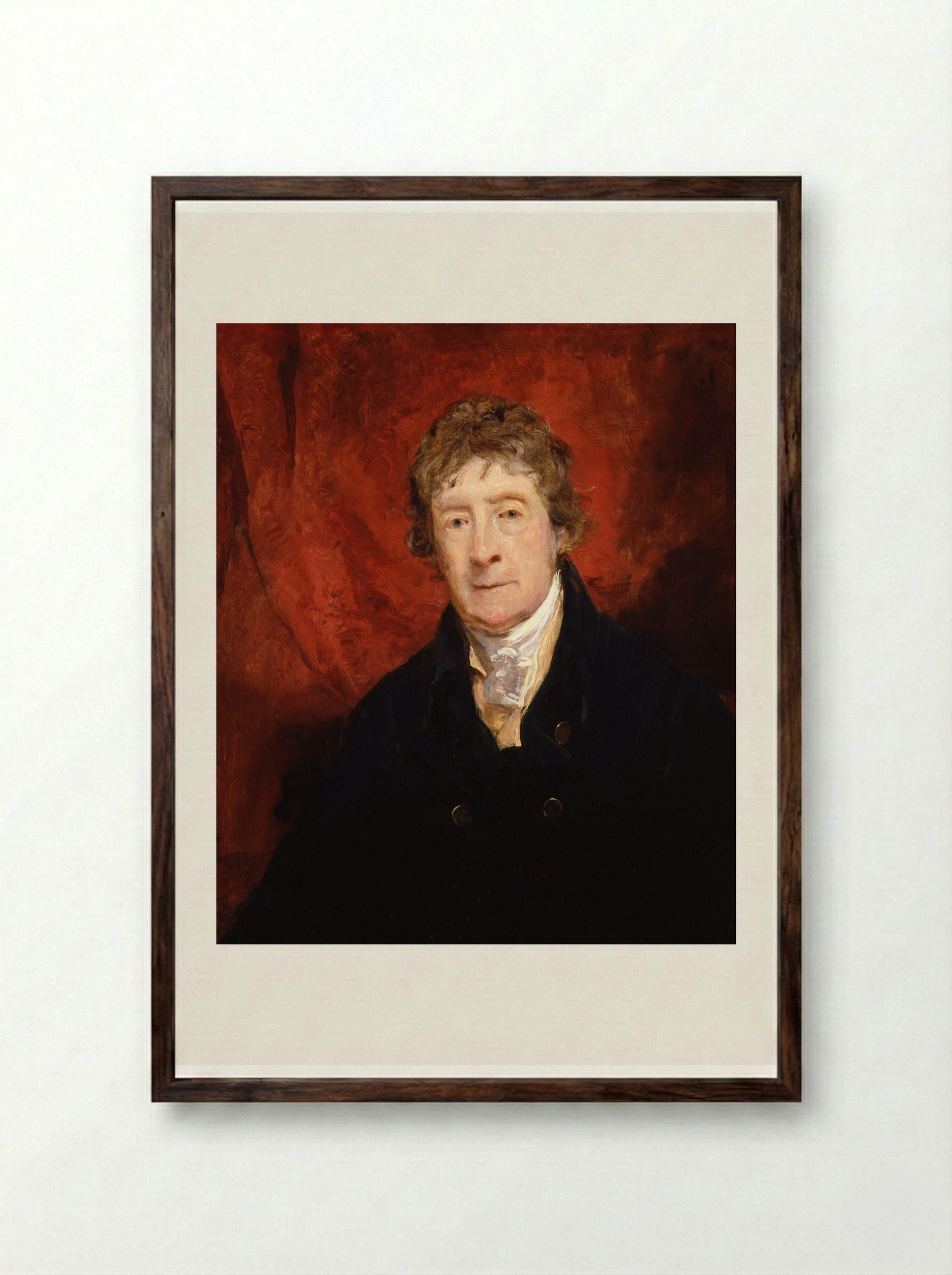 William ('Gentleman') Smith - John Jackson - Framed Print Dark Wood