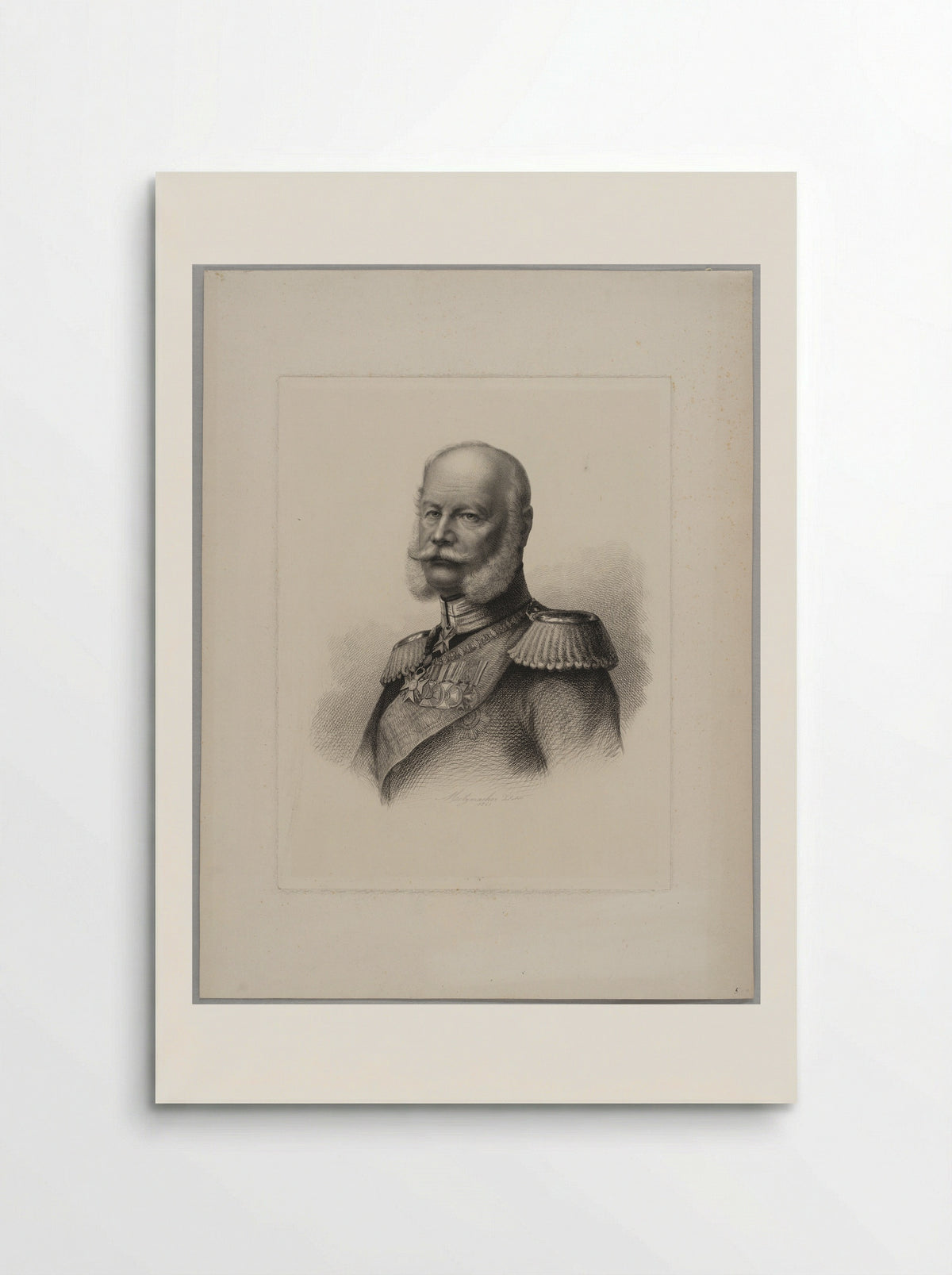 William I, Emperor of Germany - Pierre Guillaume Metzmacher - Poster