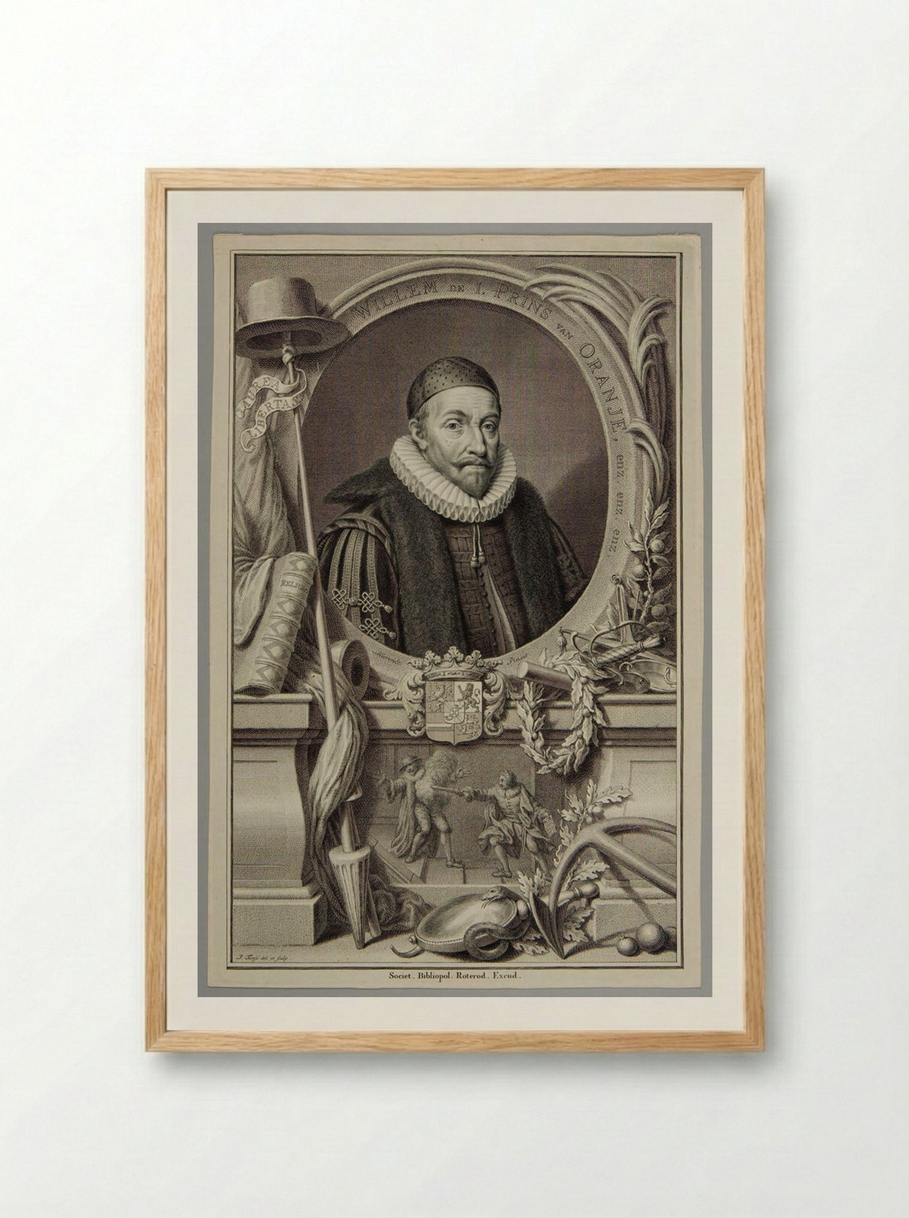 William I of Nassau, Prince of Orange - Pieter Tanjé - Framed Print Wood