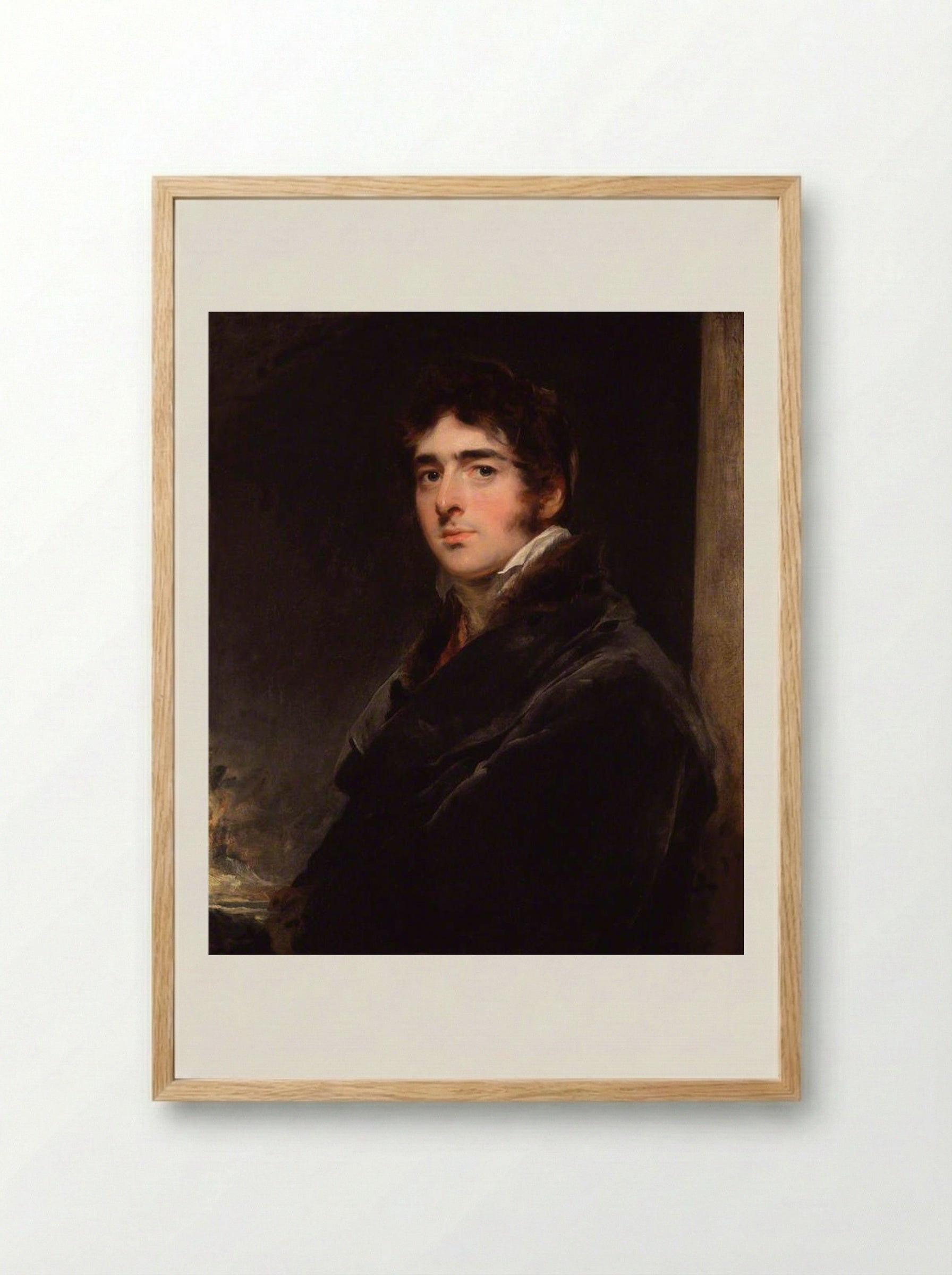 William Lamb, 2nd Viscount Melbourne - Sir Thomas Lawrence - Framed Print Wood
