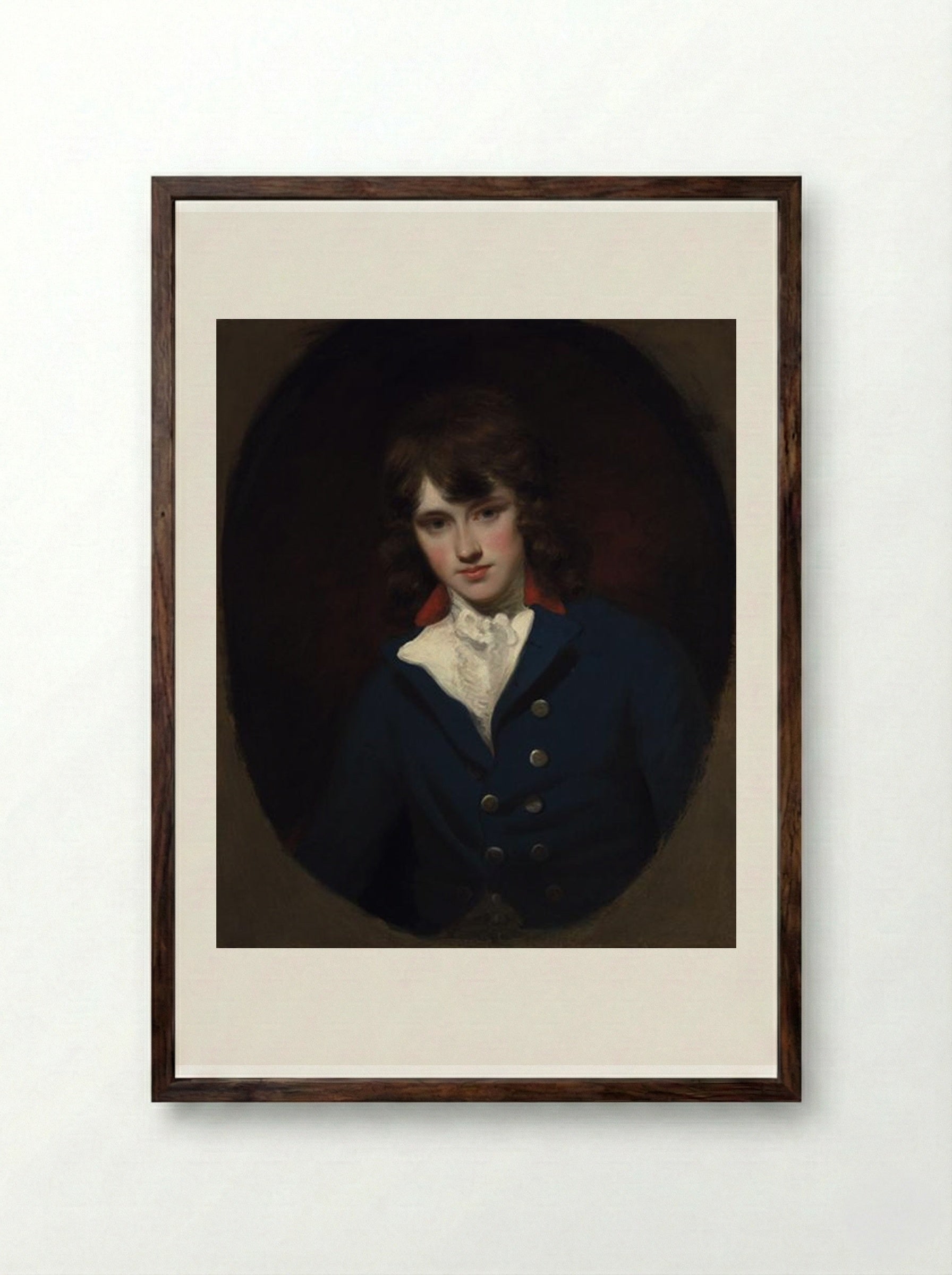 William Lock - John Hoppner - Framed Print Dark Wood
