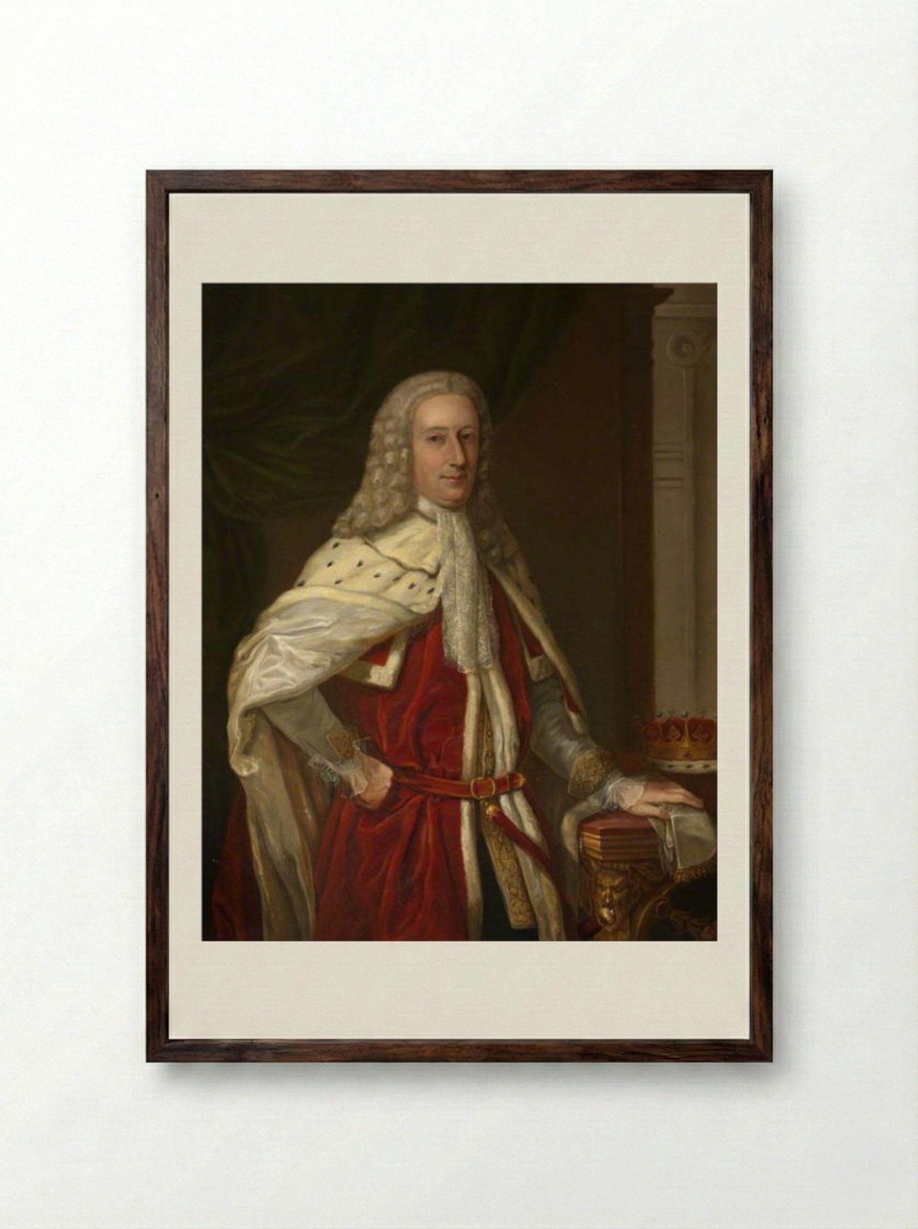 William, Lord Maxwell - John Riley - Framed Print Dark Wood