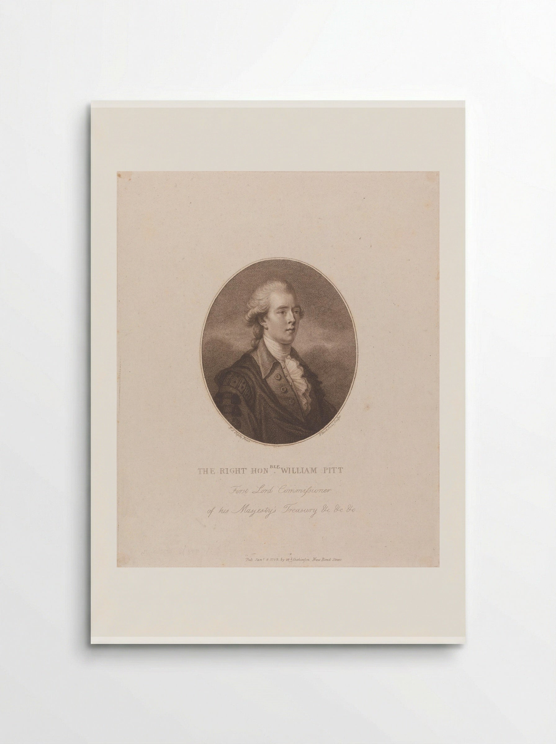 William Pitt, the Younger - Francesco Bartolozzi - Poster