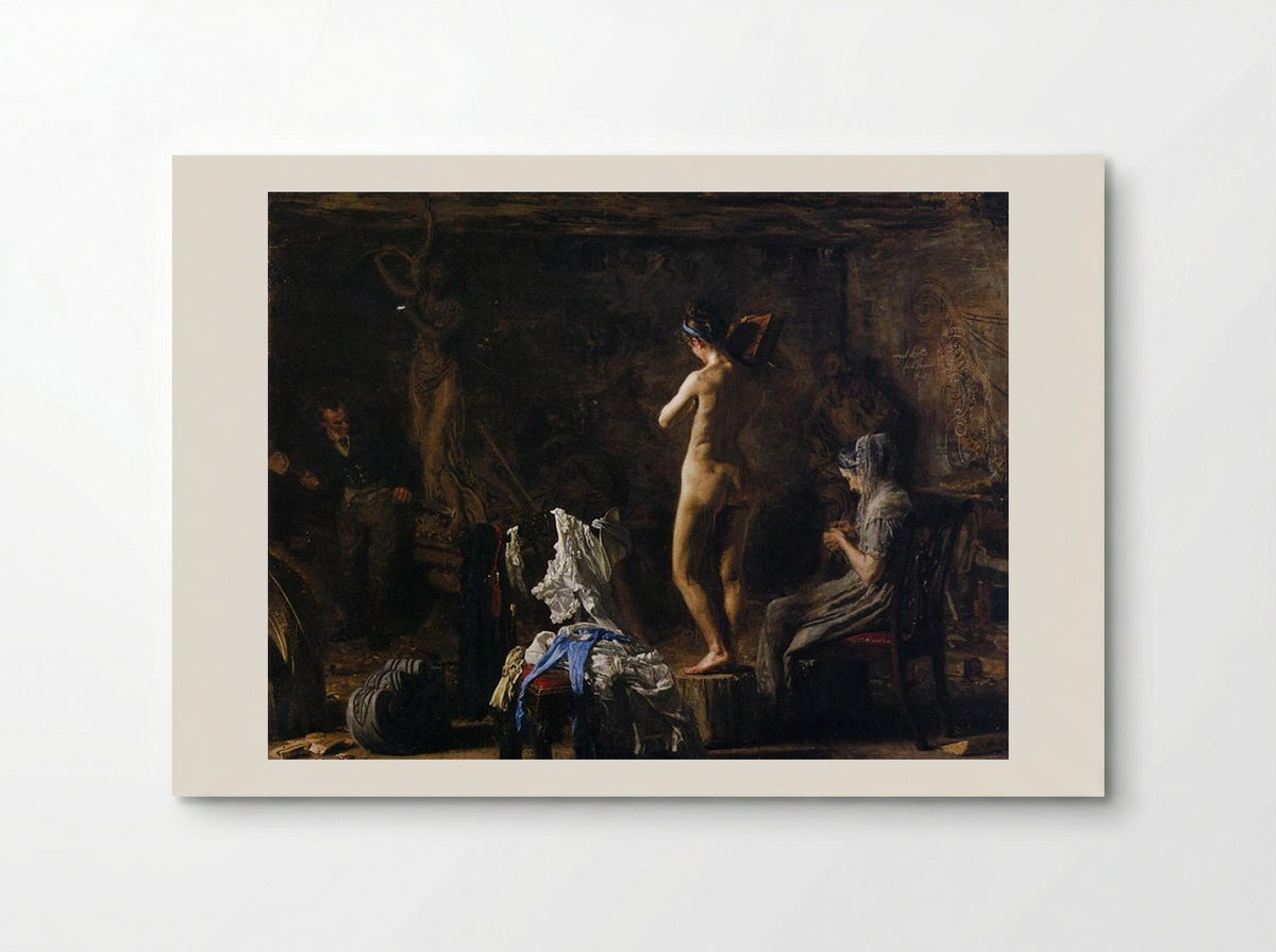 William Rush Carving His Allegorical Figure of the Schuylkill River - Thomas Eakins - Poster