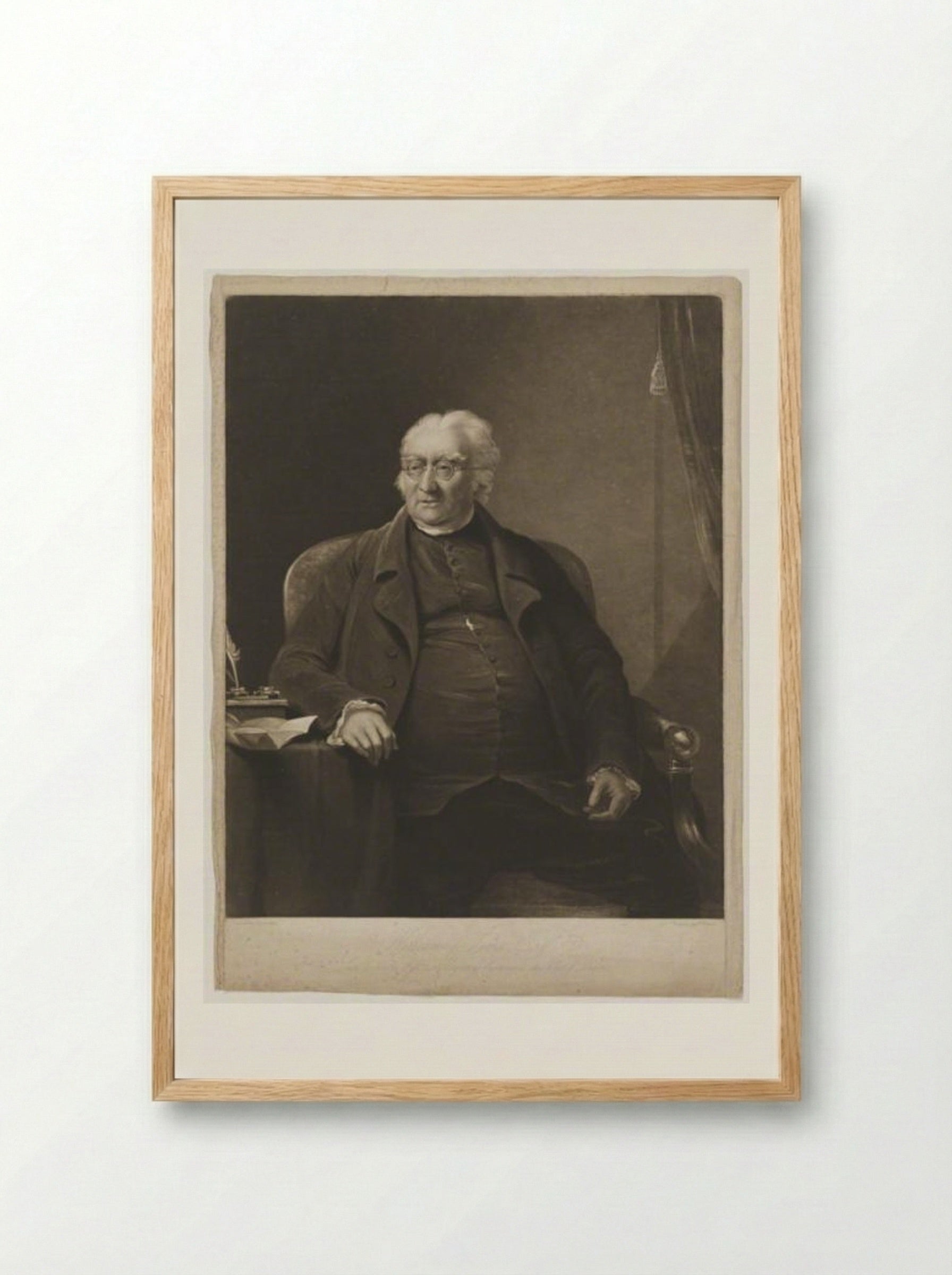 William Sims, Esq. - Charles Turner - Framed Print Wood