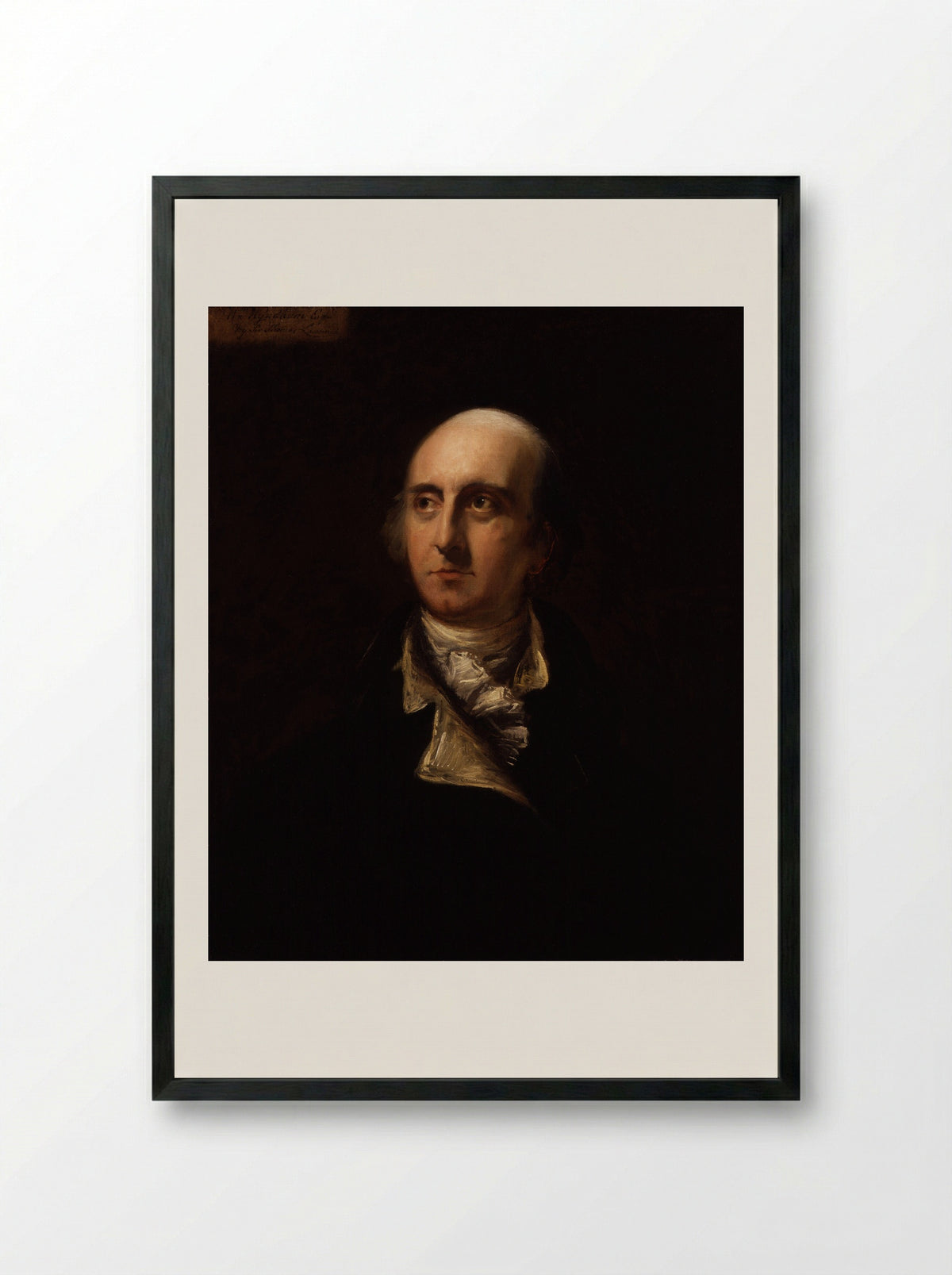 William Windham - Sir Thomas Lawrence - Framed Print Black