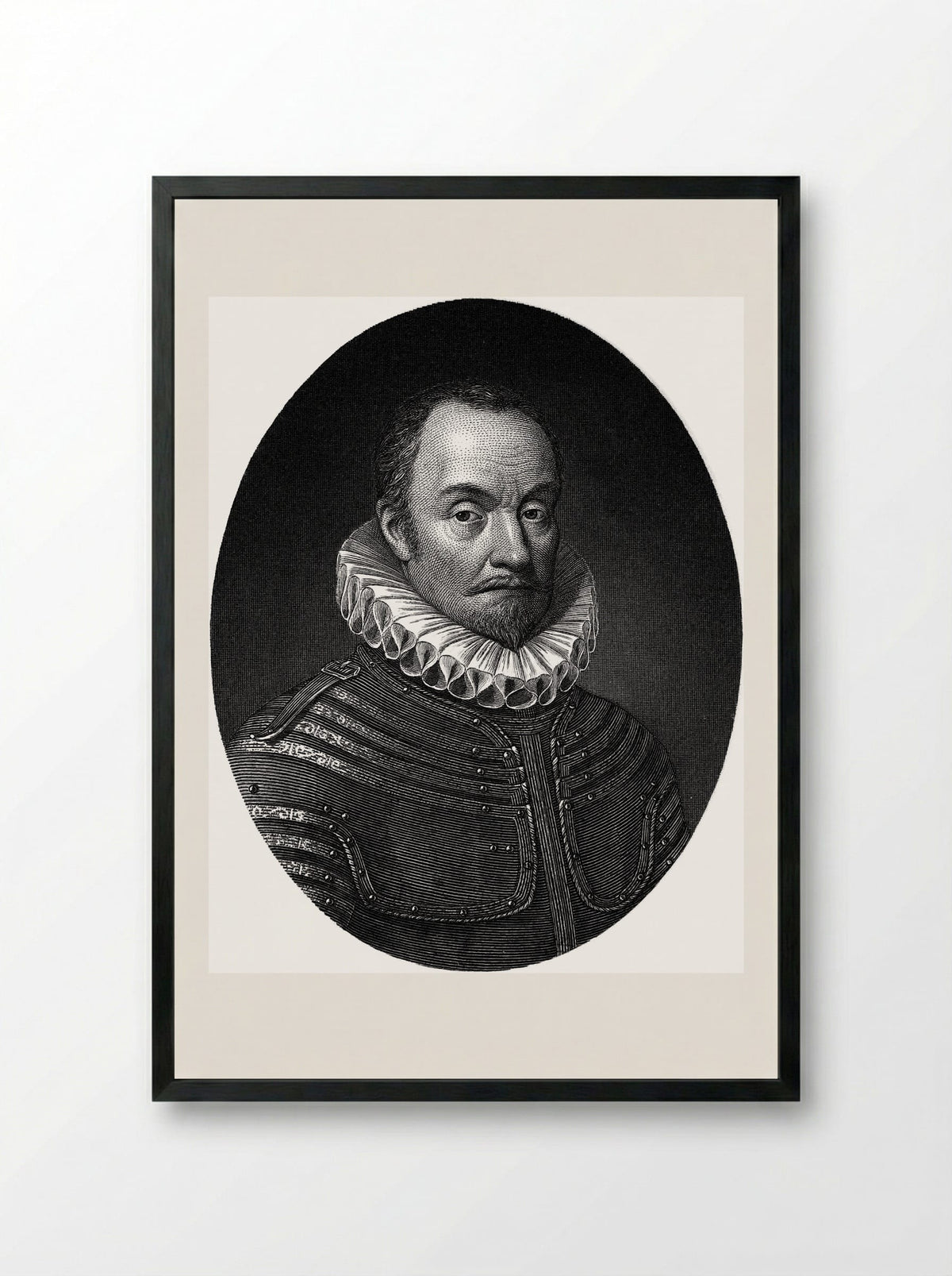 William of Orange - Stephen Alonzo Schoff - Framed Print Black