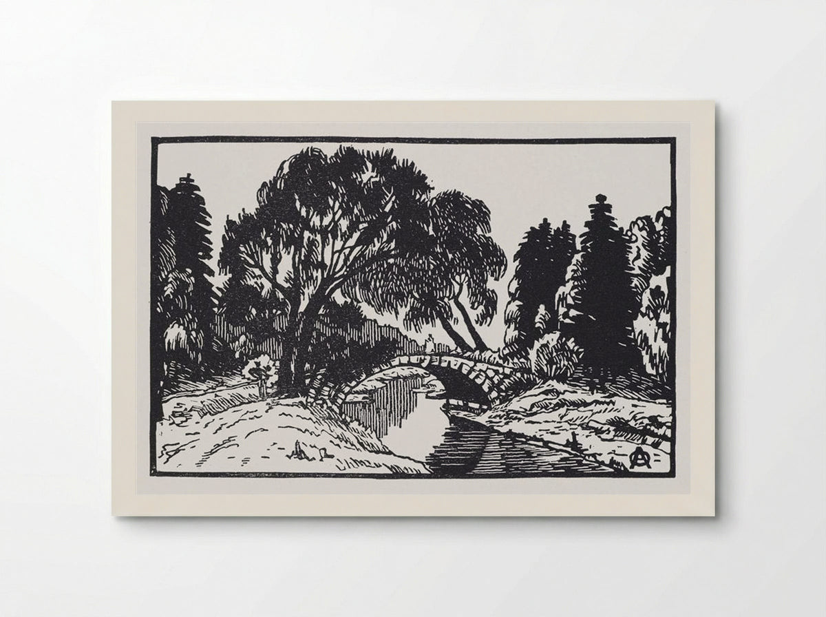 Willows near Novosilviysky Bridge - Anna Ostroumova-Lebedeva - Poster