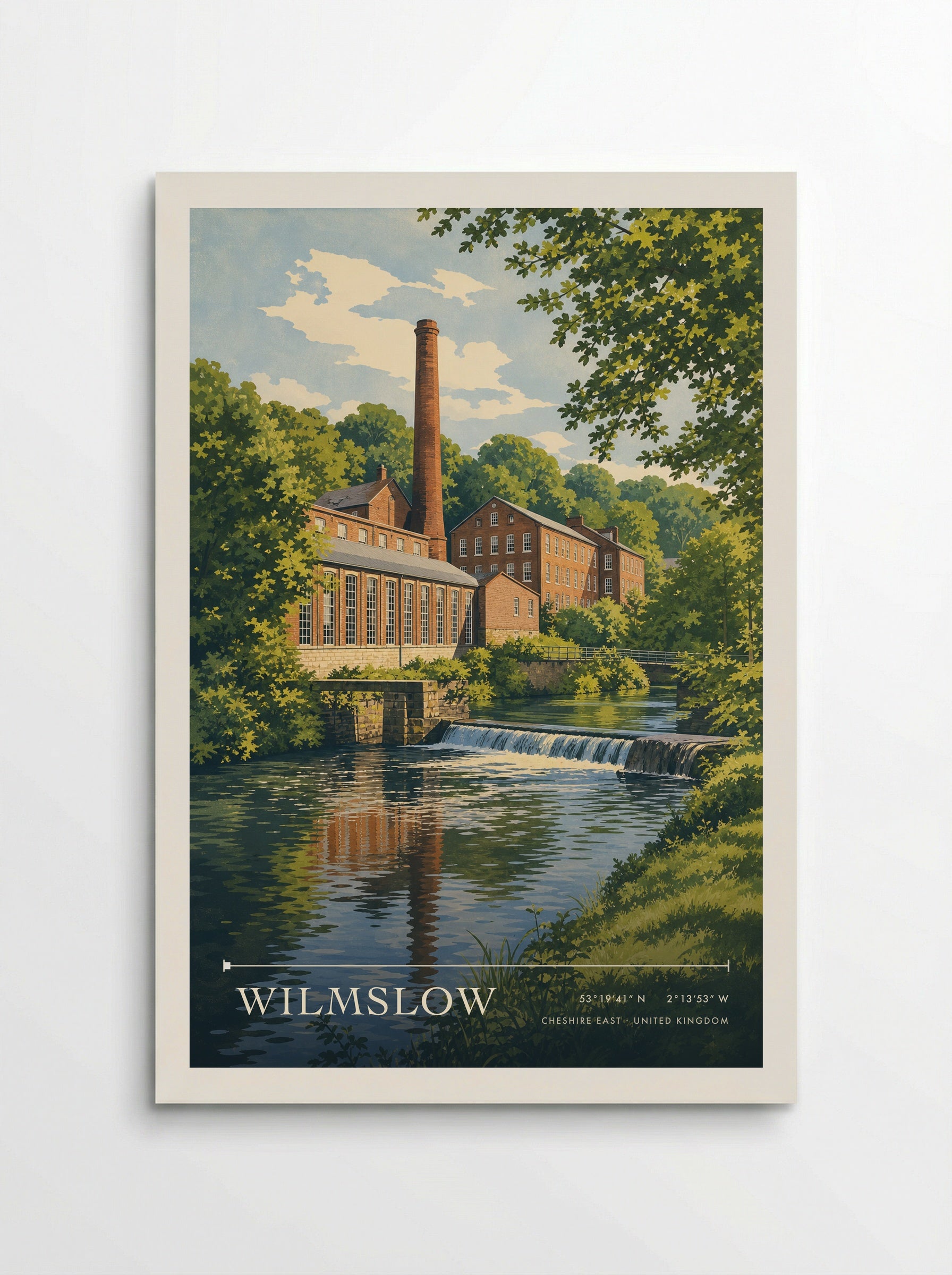 Wilmslow Cheshire East United Kingdom Travel Poster - Poster