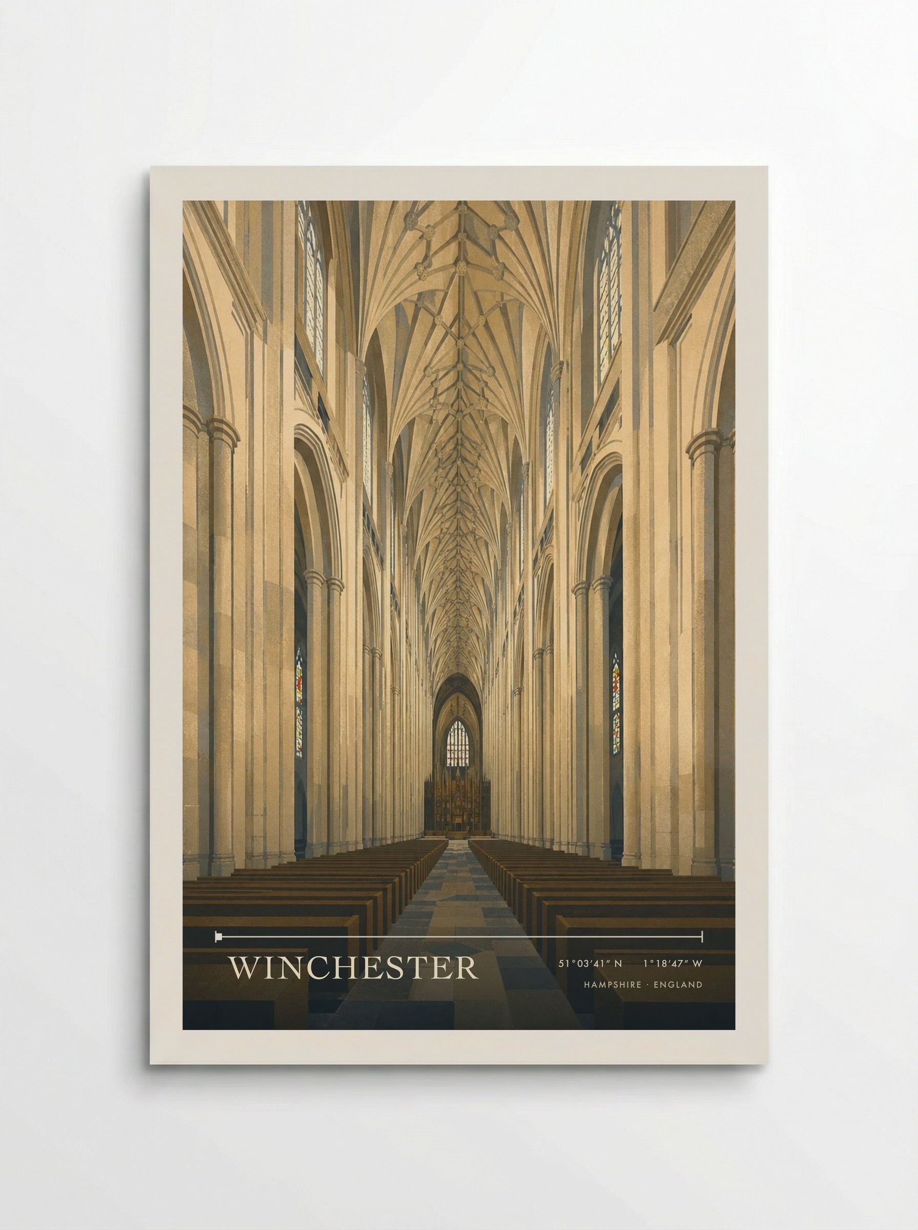 Winchester Hampshire England Travel Poster - Poster