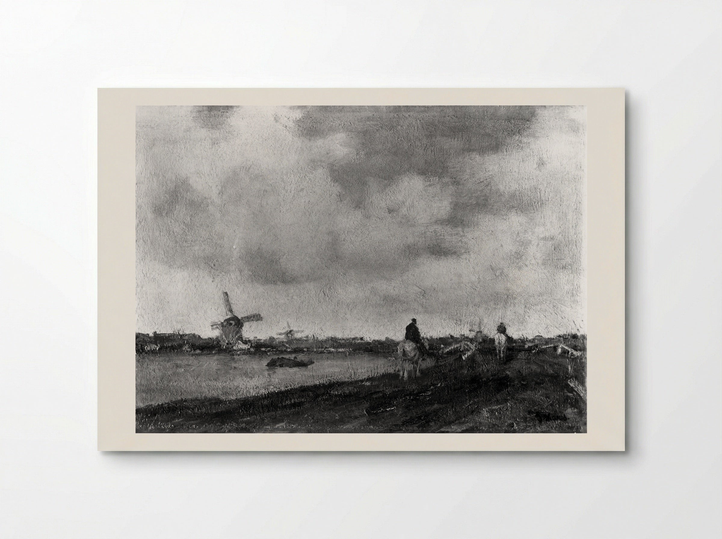 Windmills by a Canal - Jacob Maris - Poster