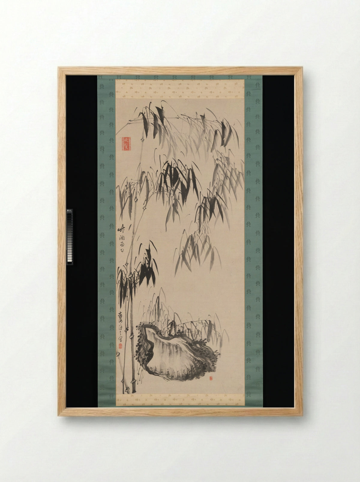 Window onto Bamboo on a Rainy Day - Gion Nankai - Framed Print Wood