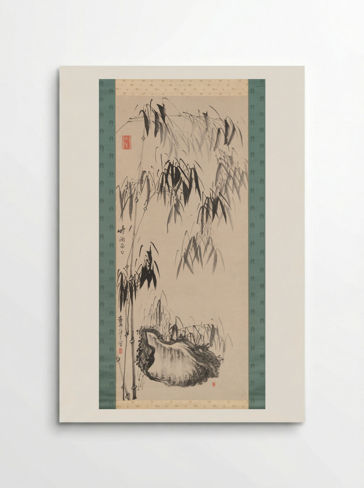 Window onto Bamboo on a Rainy Day - Gion Nankai - Poster