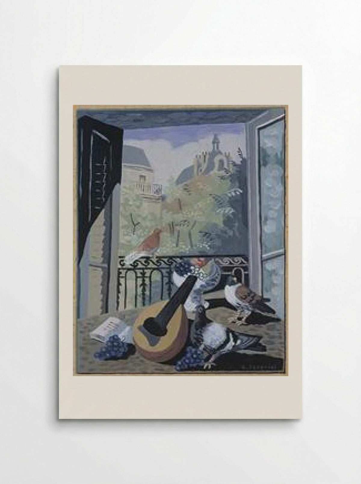Window with Doves - Gino Severini - Poster