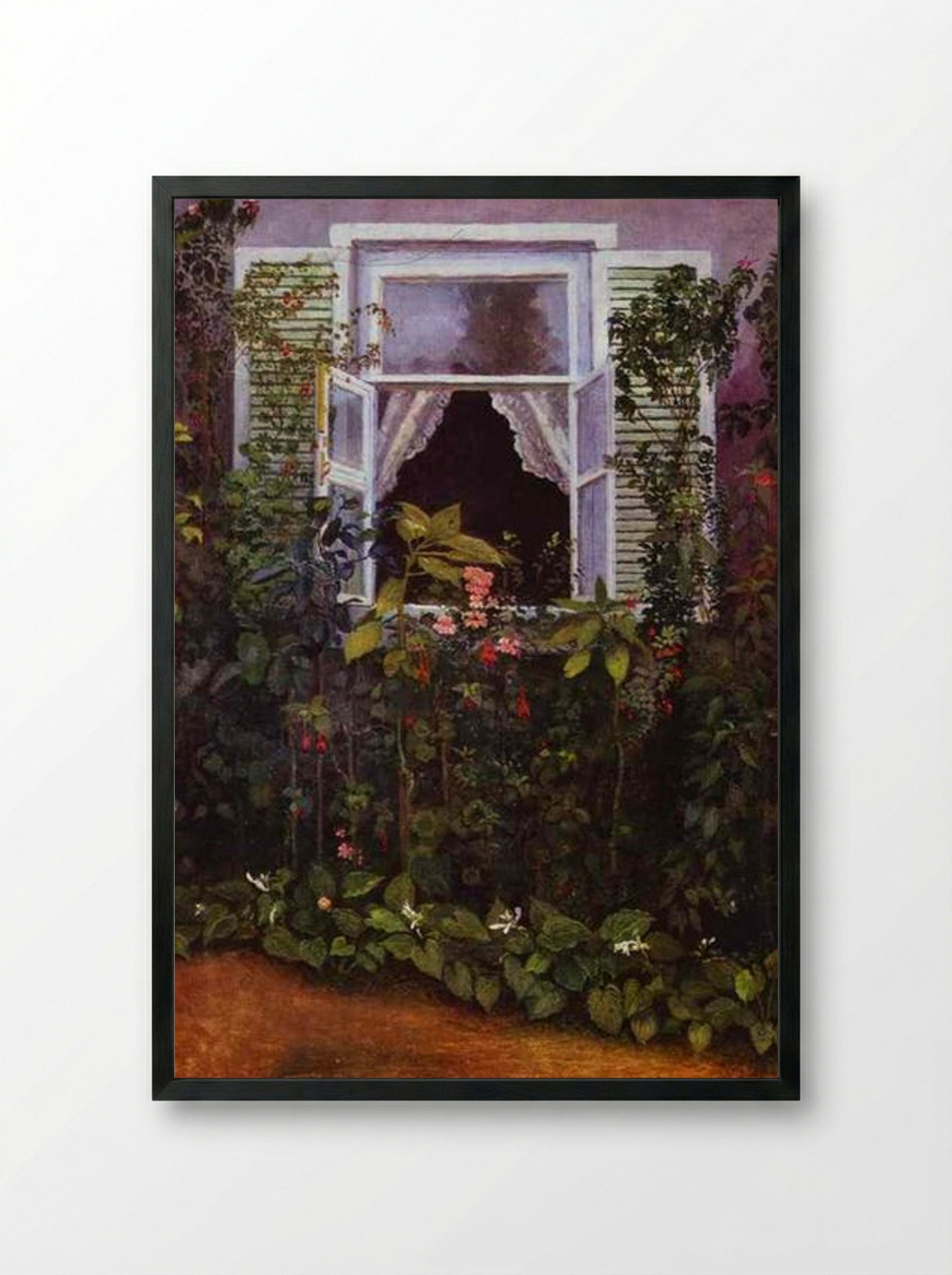 Window - Victor Borisov-Musatov - Framed Print Black