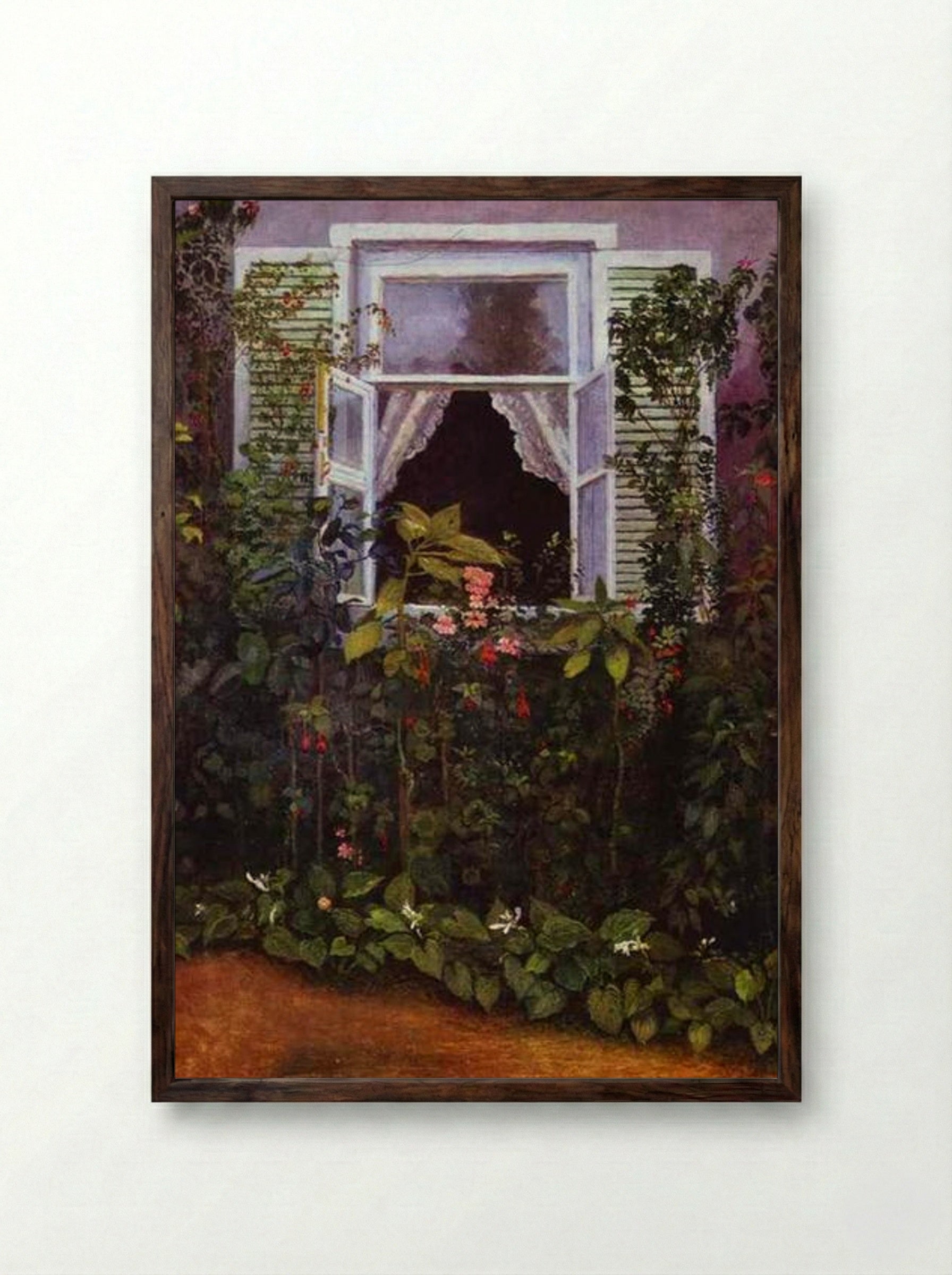 Window - Victor Borisov-Musatov - Framed Print Dark Wood