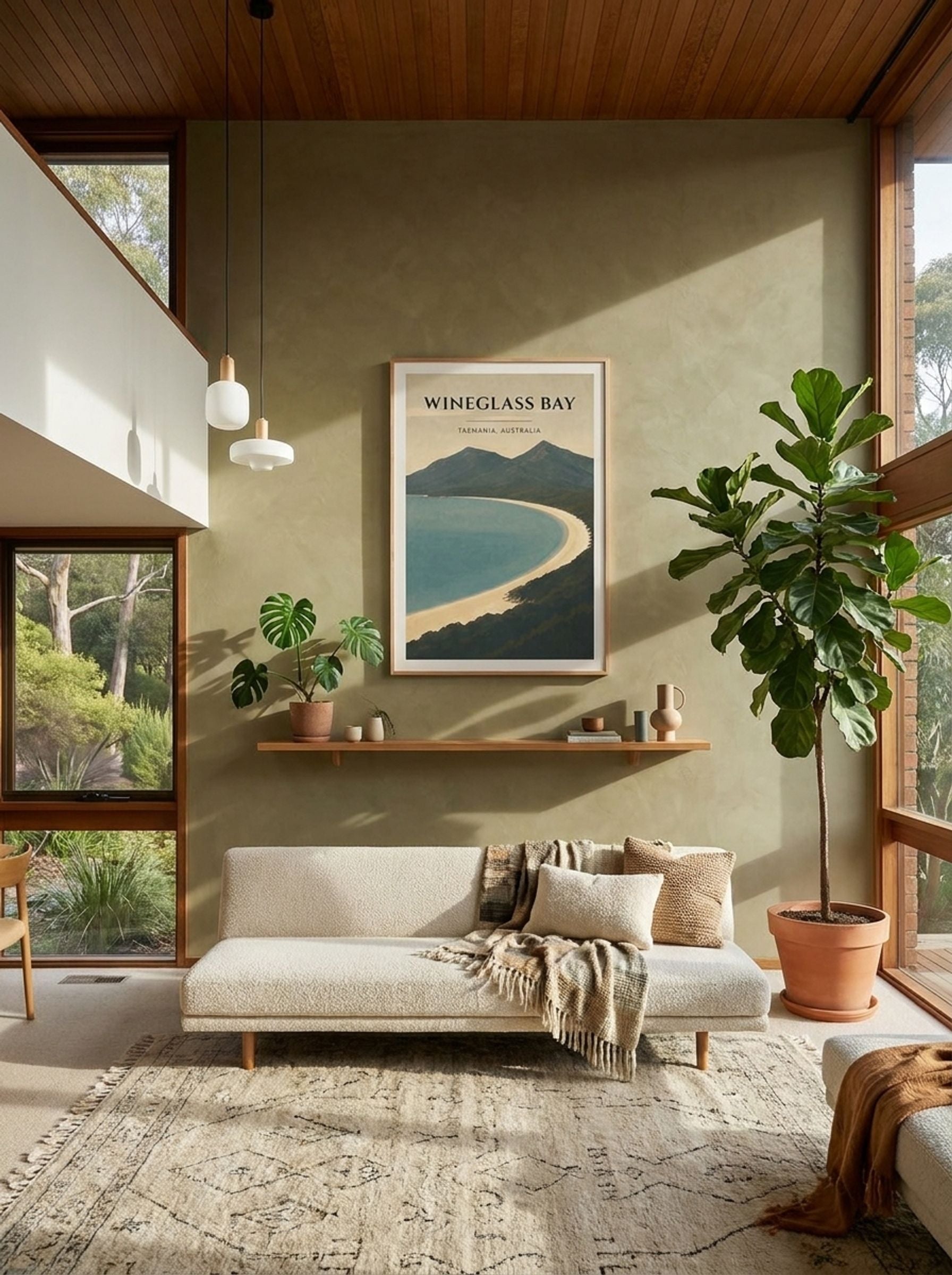 Wineglass Bay Travel Poster Artwork - Lifestyle
