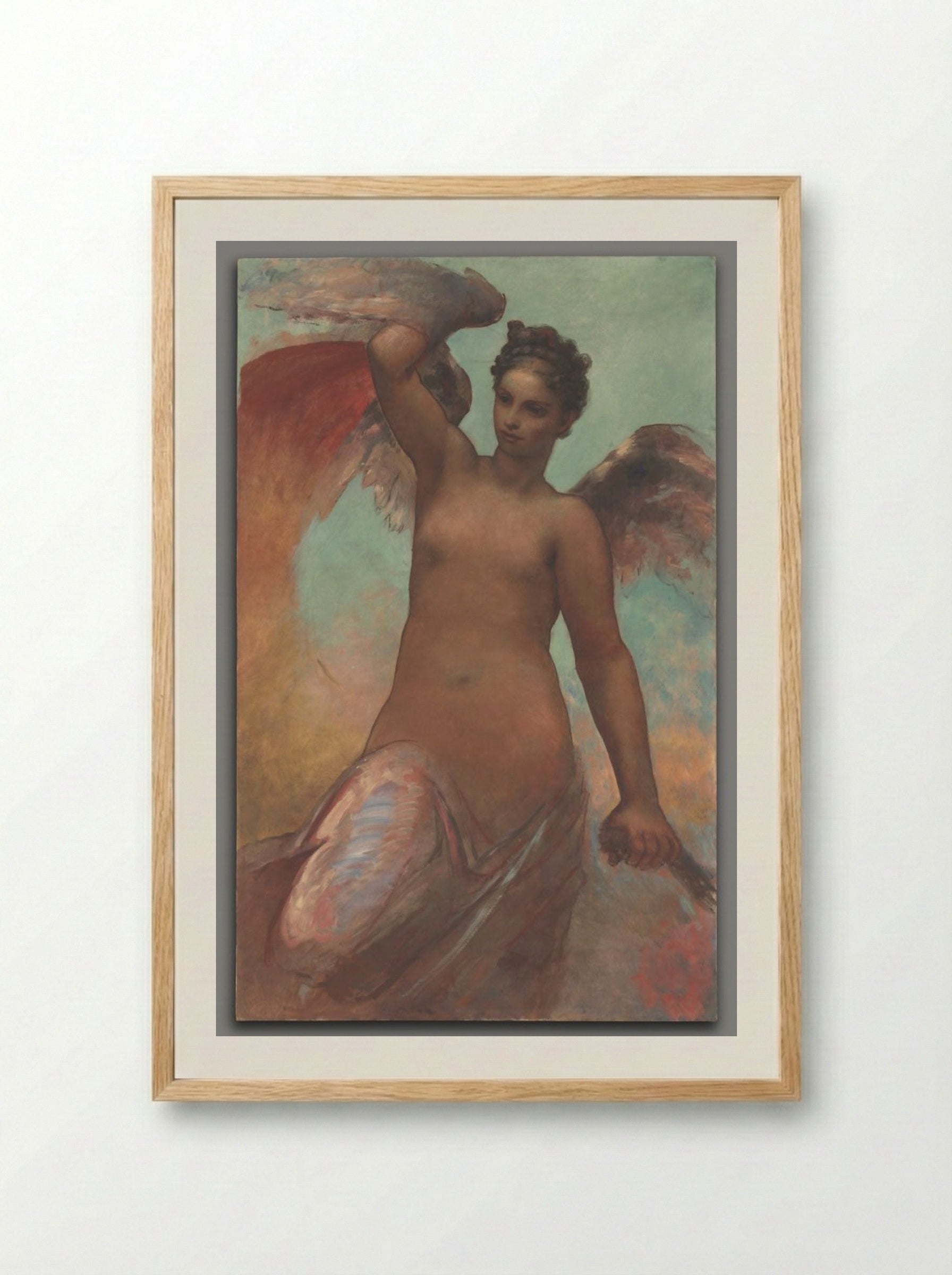 Winged Fortune - William Morris Hunt - Framed Print Wood